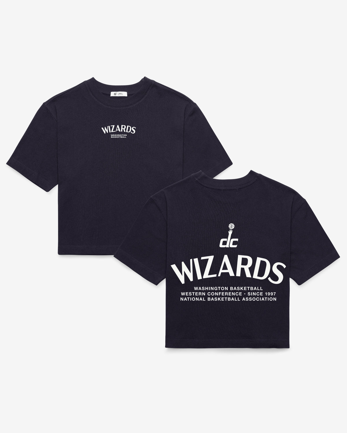 WASHINGTON WIZARDS HADRIAN '47 FOUNDATION CROP TEE WOMENS