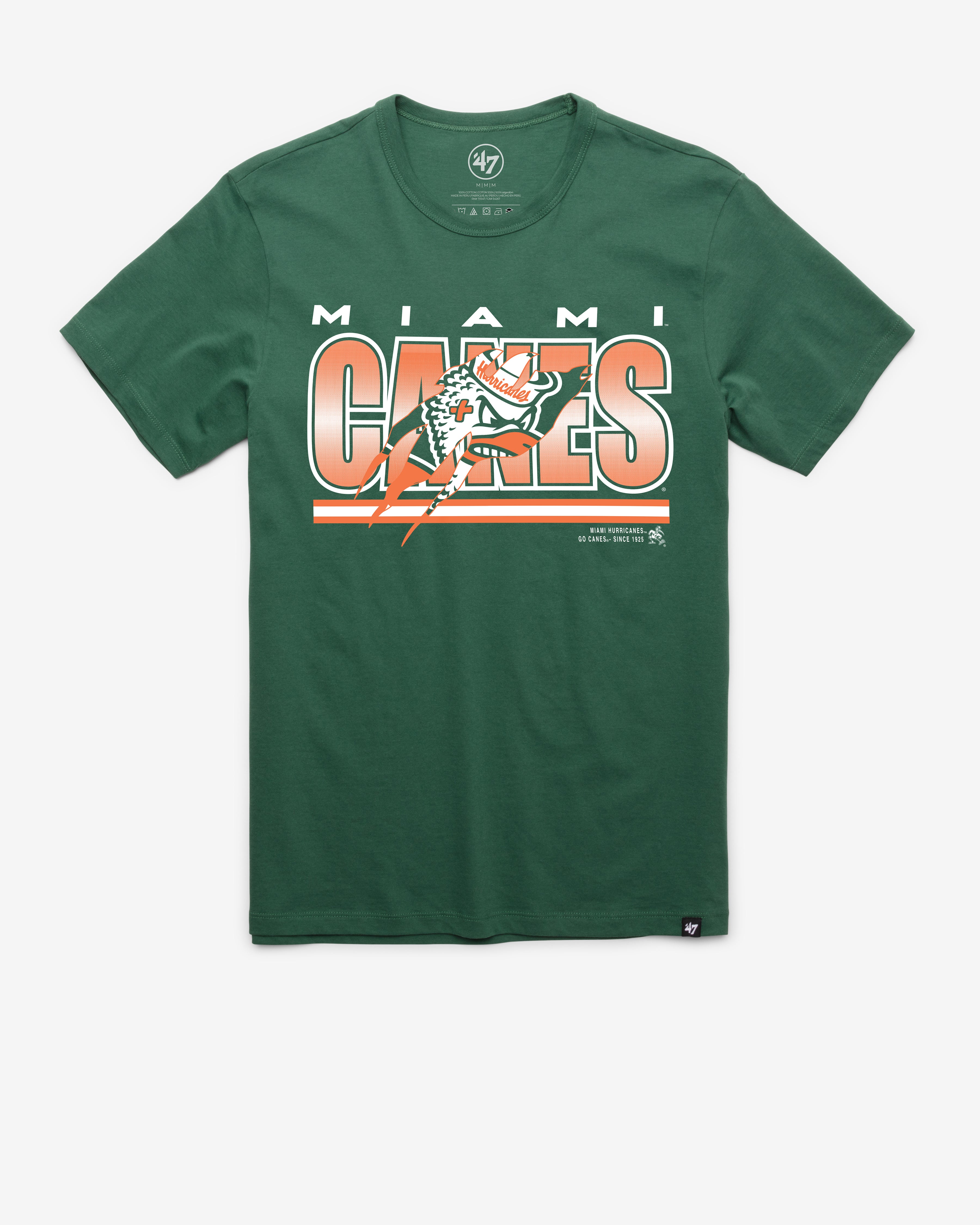 MIAMI HURRICANES THUNDER RIP '47 FRANKLIN TEE - Elm green