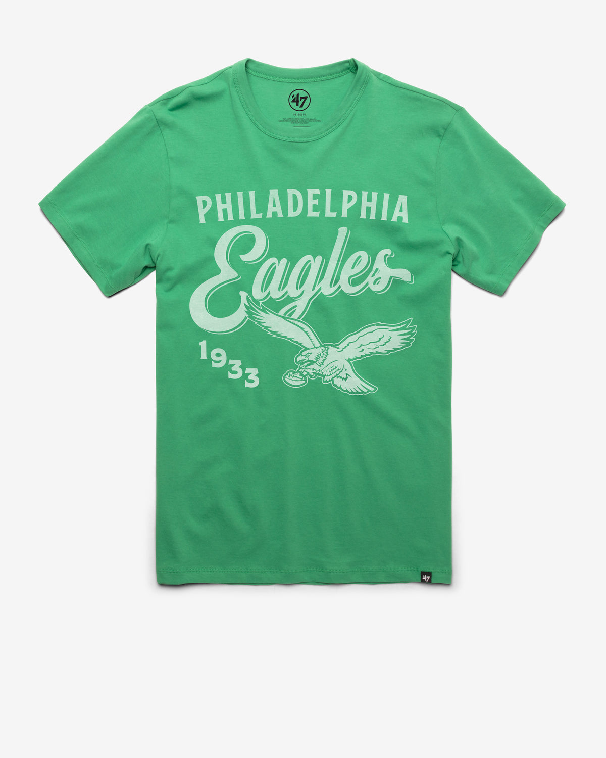 PHILADELPHIA EAGLES HISTORIC DIAG SCRIPT '47 FRANKLIN TEE
