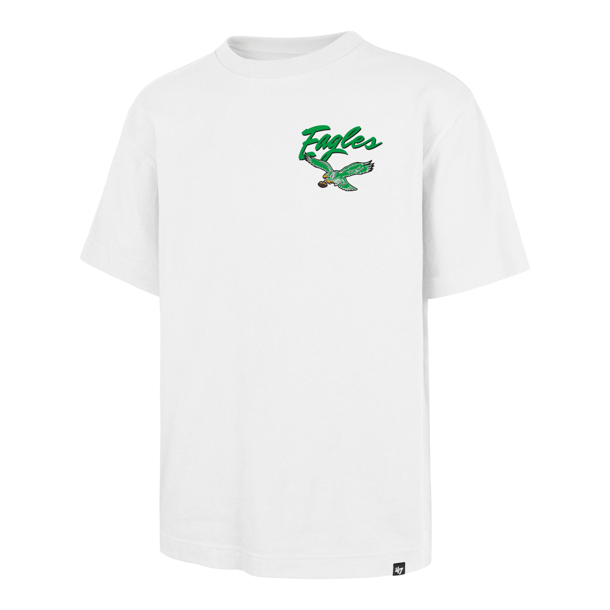 PHILADELPHIA EAGLES HISTORIC BACKER SCRIPT ILLUSTRATED '47 FOUNDATION TEE