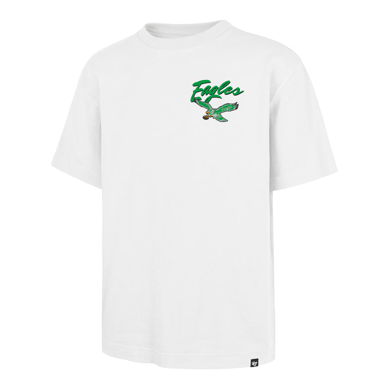 PHILADELPHIA EAGLES HISTORIC BACKER SCRIPT ILLUSTRATED '47 FOUNDATION TEE