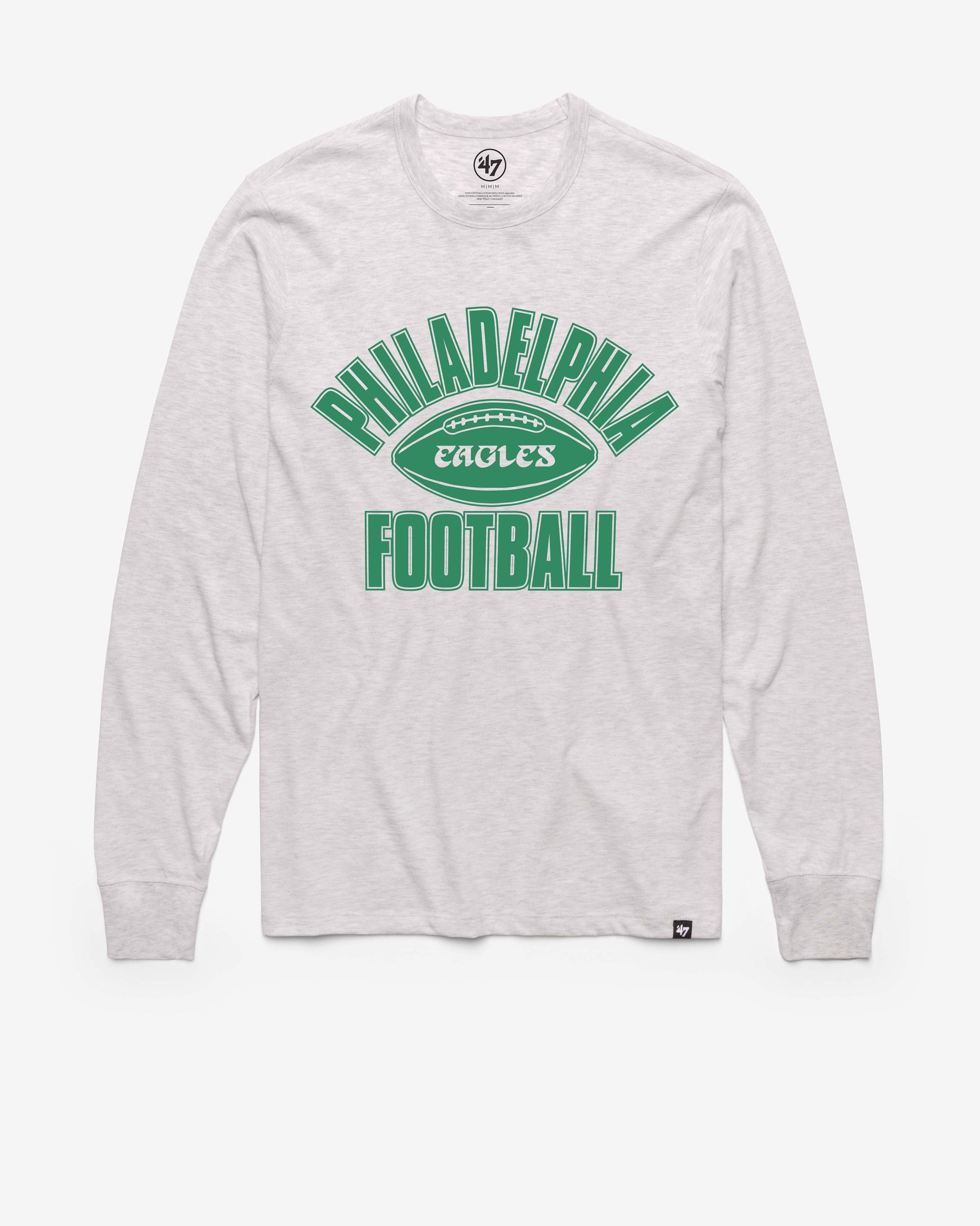 PHILADELPHIA EAGLES HISTORIC ISSUED '47 FRANKLIN LONG SLEEVE TEE