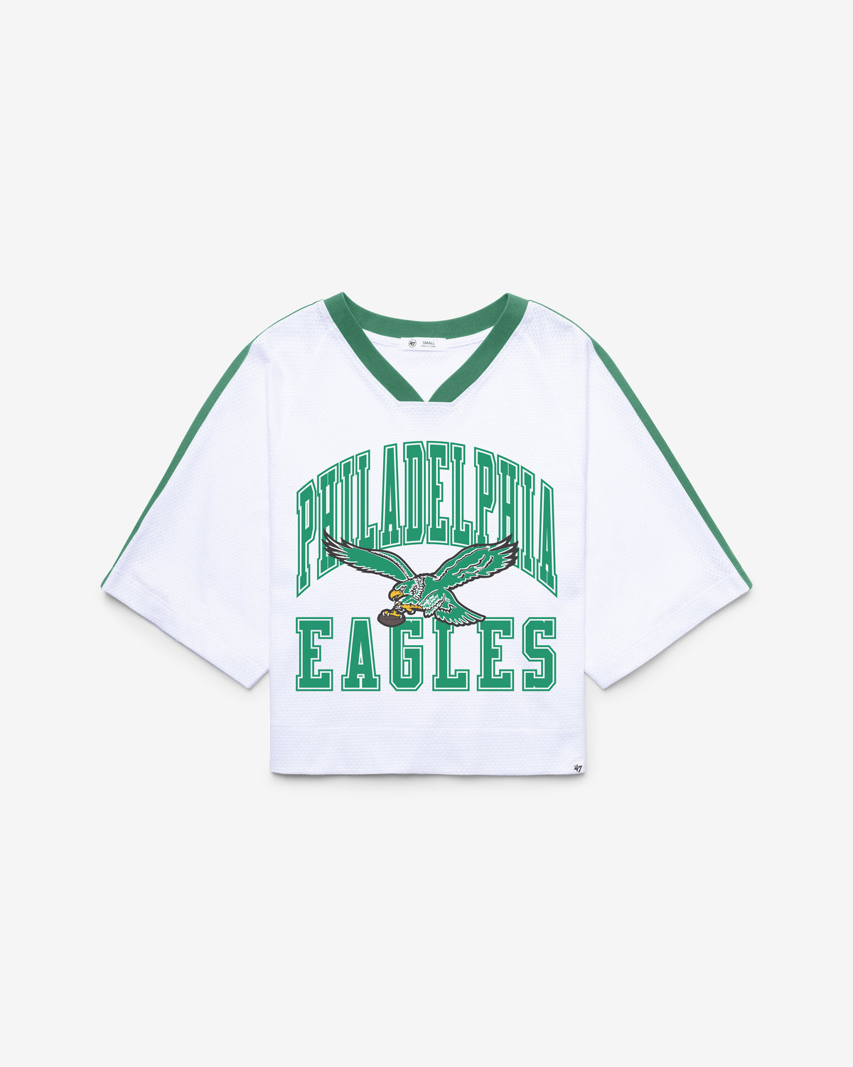 PHILADELPHIA EAGLES HISTORIC BIG OVERARCH '47 WOMEN'S DROP NEEDLE RAGLAN JERSEY