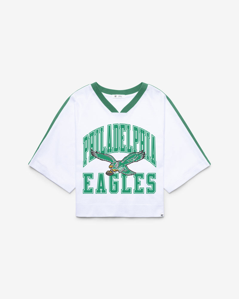 PHILADELPHIA EAGLES HISTORIC BIG OVERARCH '47 WOMEN'S DROP NEEDLE RAGLAN JERSEY