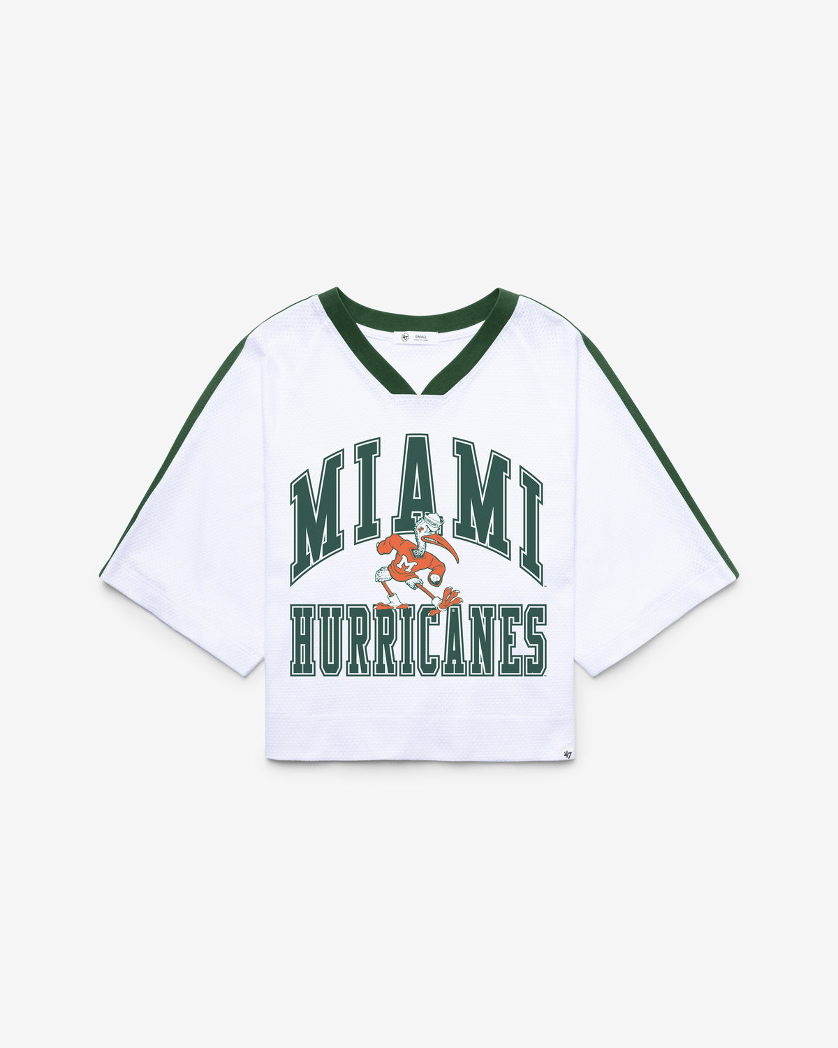 MIAMI HURRICANES VINTAGE BIG OVERARCH '47 WOMEN'S DROP NEEDLE RAGLAN JERSEY