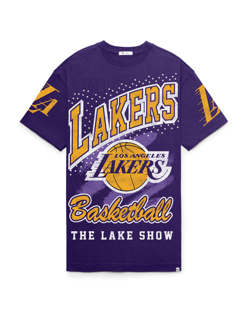 LOS ANGELES LAKERS GEMSTONE SWASH T-SHIRT DRESS W