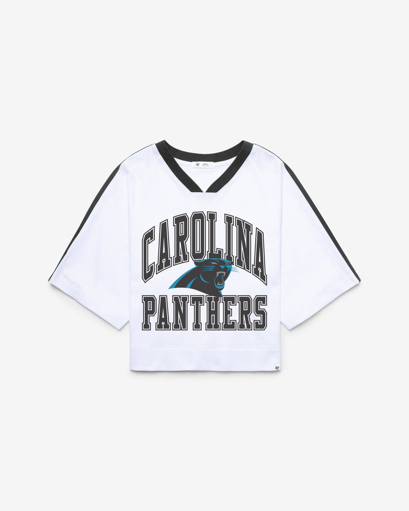 CAROLINA PANTHERS BIG OVERARCH '47 WOMEN'S DROP NEEDLE RAGLAN JERSEY