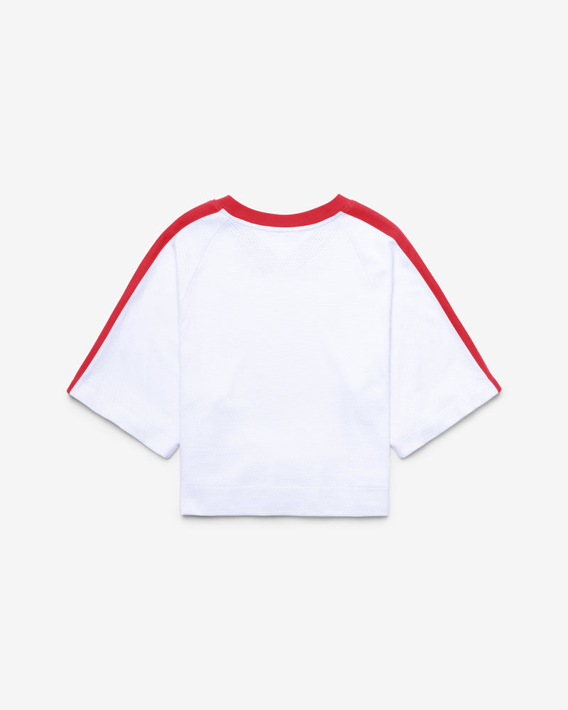 KANSAS CITY CHIEFS BIG OVERARCH '47 WOMEN'S DROP NEEDLE RAGLAN JERSEY