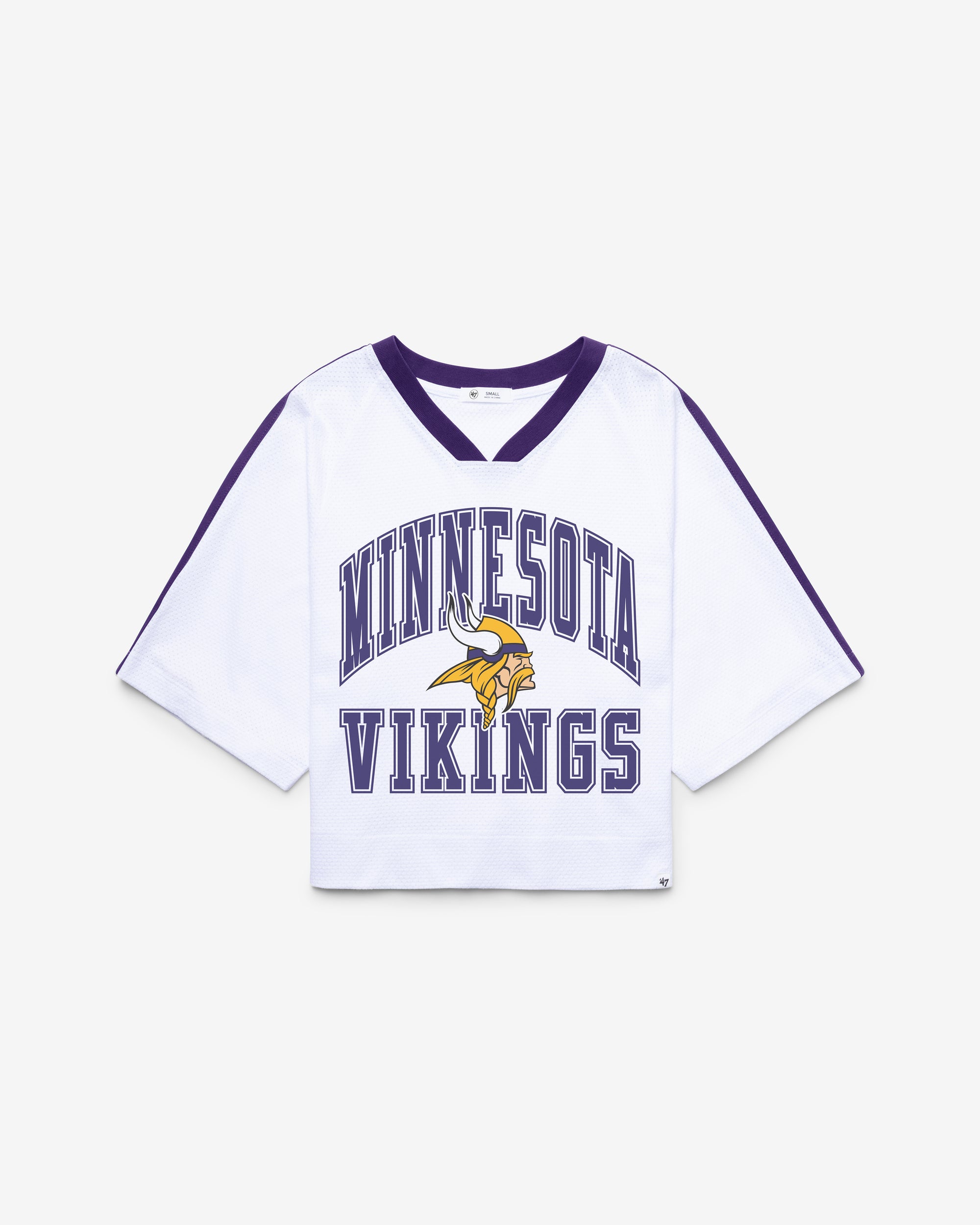 MINNESOTA VIKINGS BIG OVERARCH '47 WOMEN'S DROP NEEDLE RAGLAN JERSEY