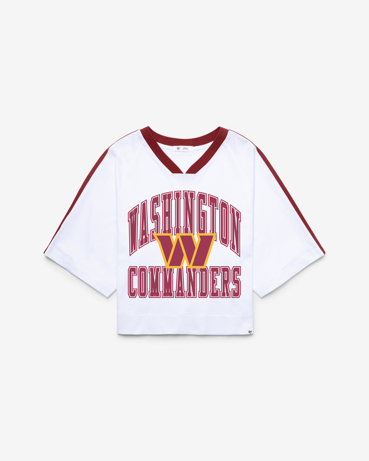 WASHINGTON COMMANDERS BIG OVERARCH '47 WOMEN'S DROP NEEDLE RAGLAN JERSEY