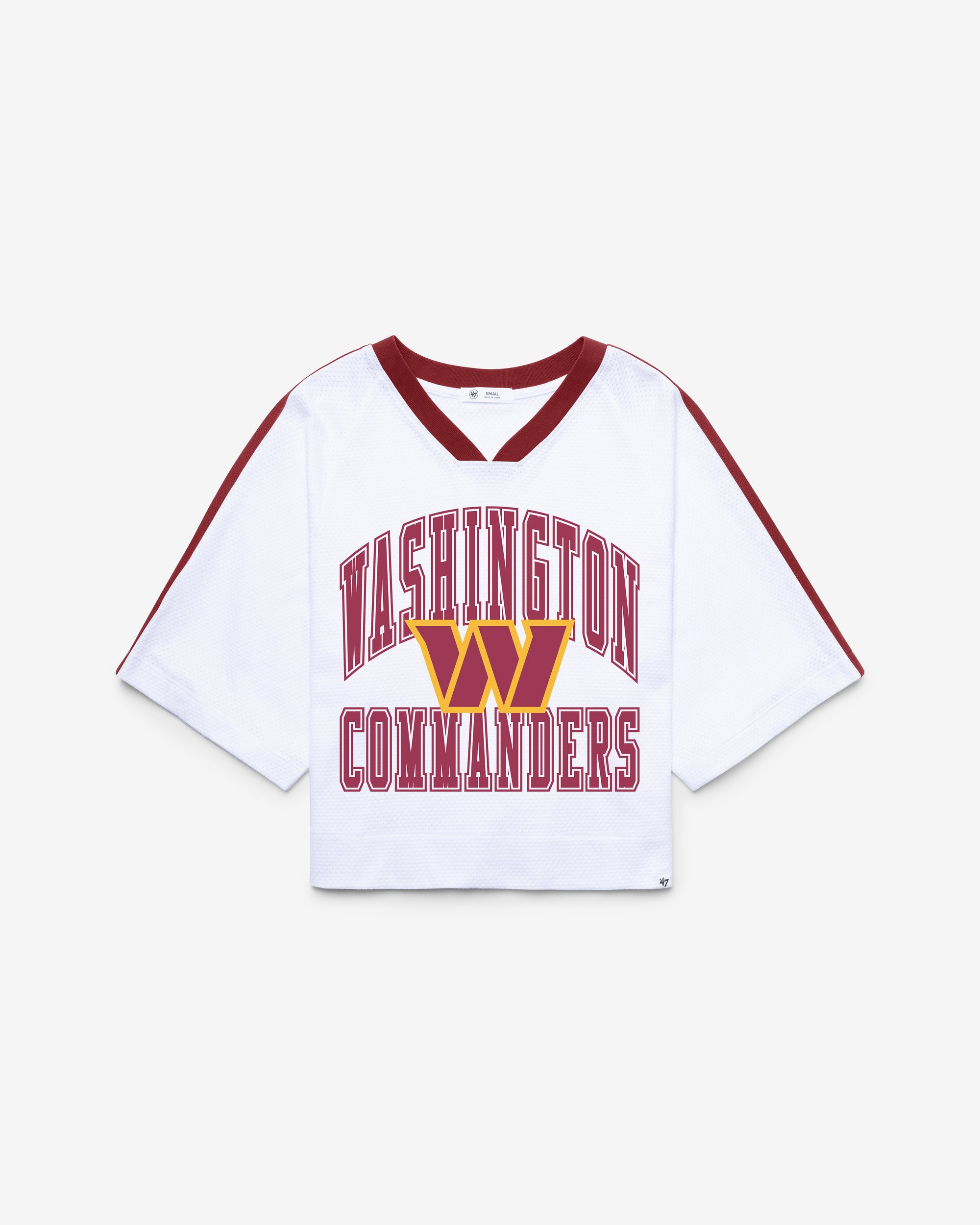 WASHINGTON COMMANDERS BIG OVERARCH '47 WOMEN'S DROP NEEDLE RAGLAN JERSEY