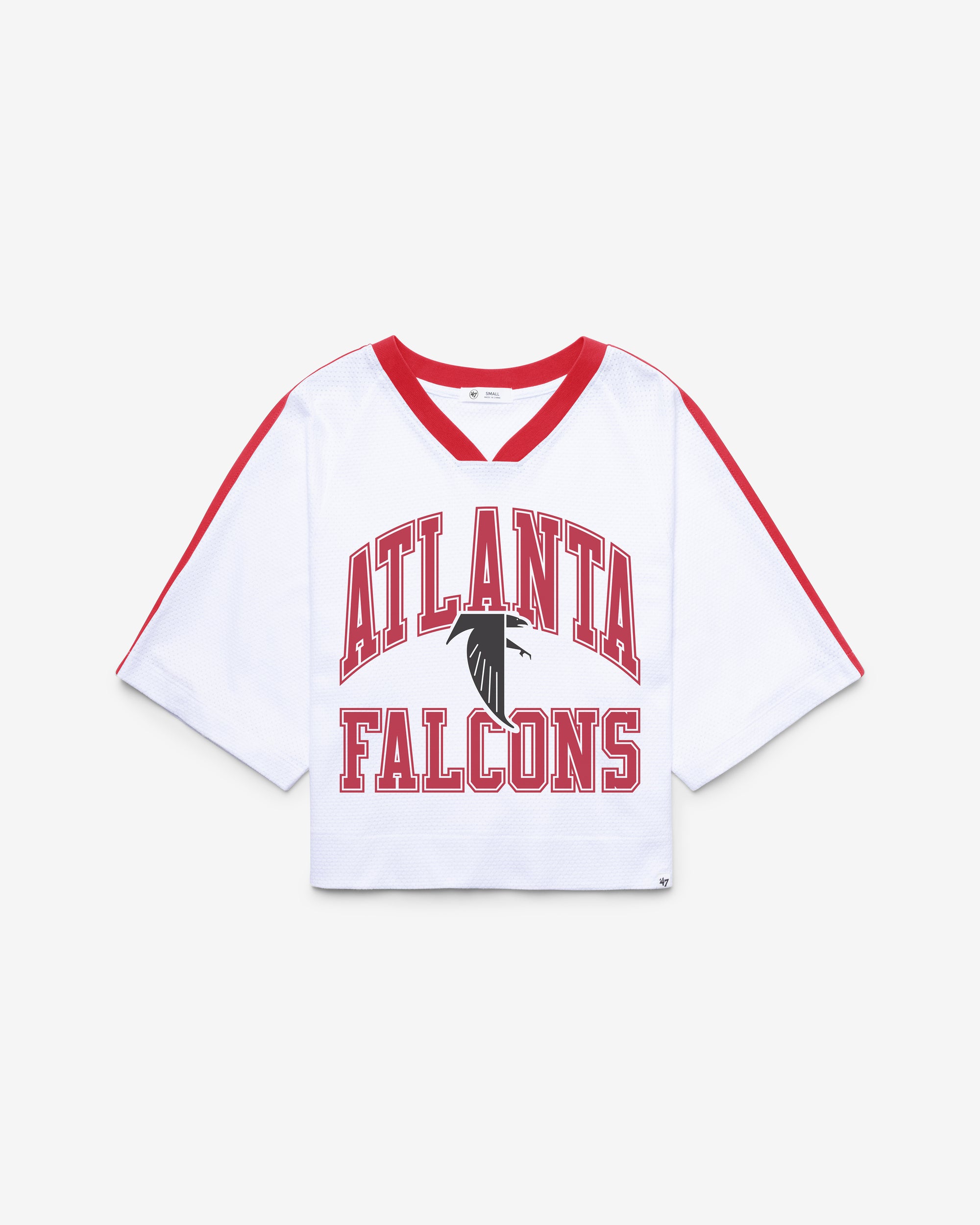 ATLANTA FALCONS HISTORIC BIG OVERARCH '47 WOMEN'S DROP NEEDLE RAGLAN JERSEY