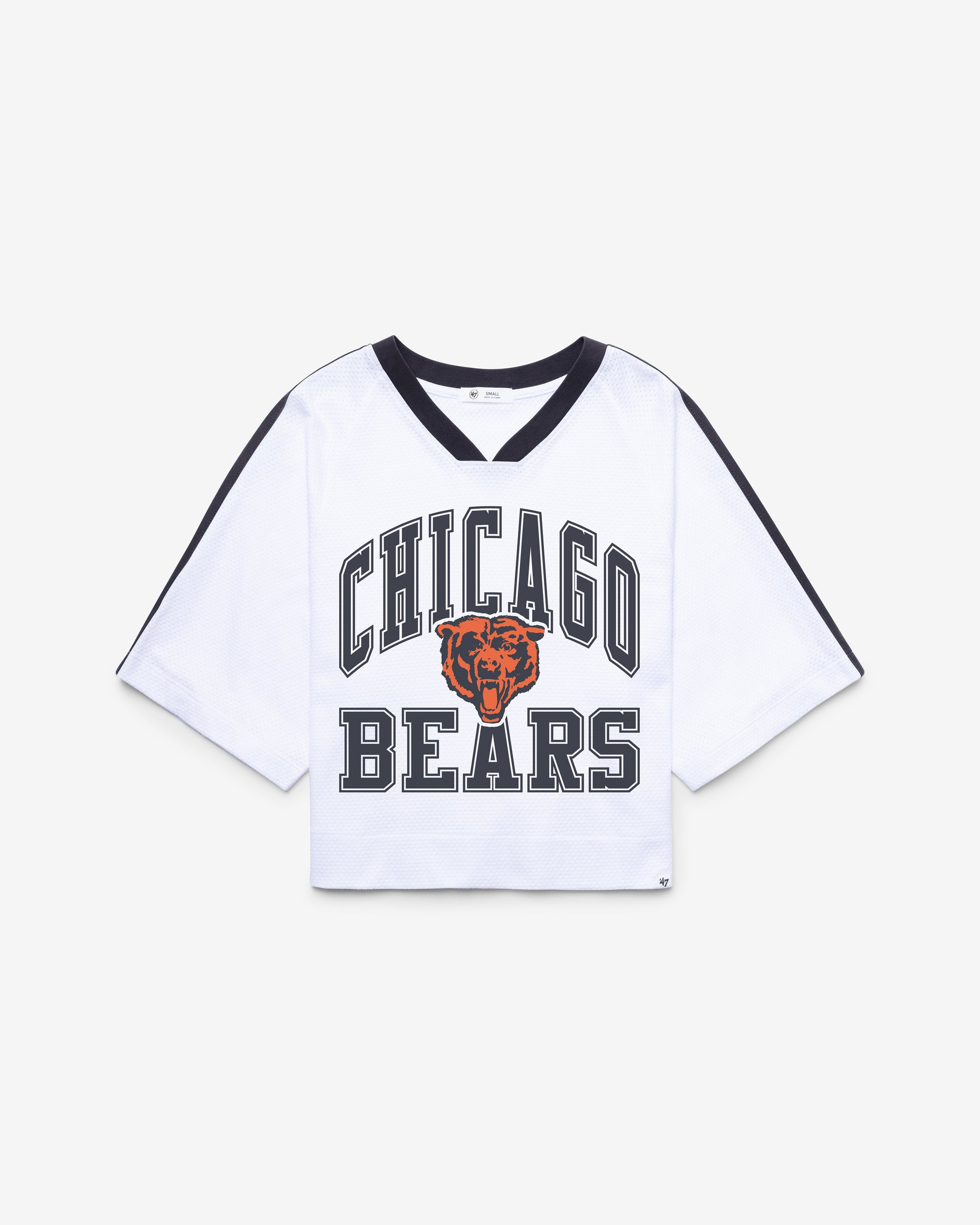 CHICAGO BEARS HISTORIC BIG OVERARCH '47 WOMEN'S DROP NEEDLE RAGLAN JERSEY