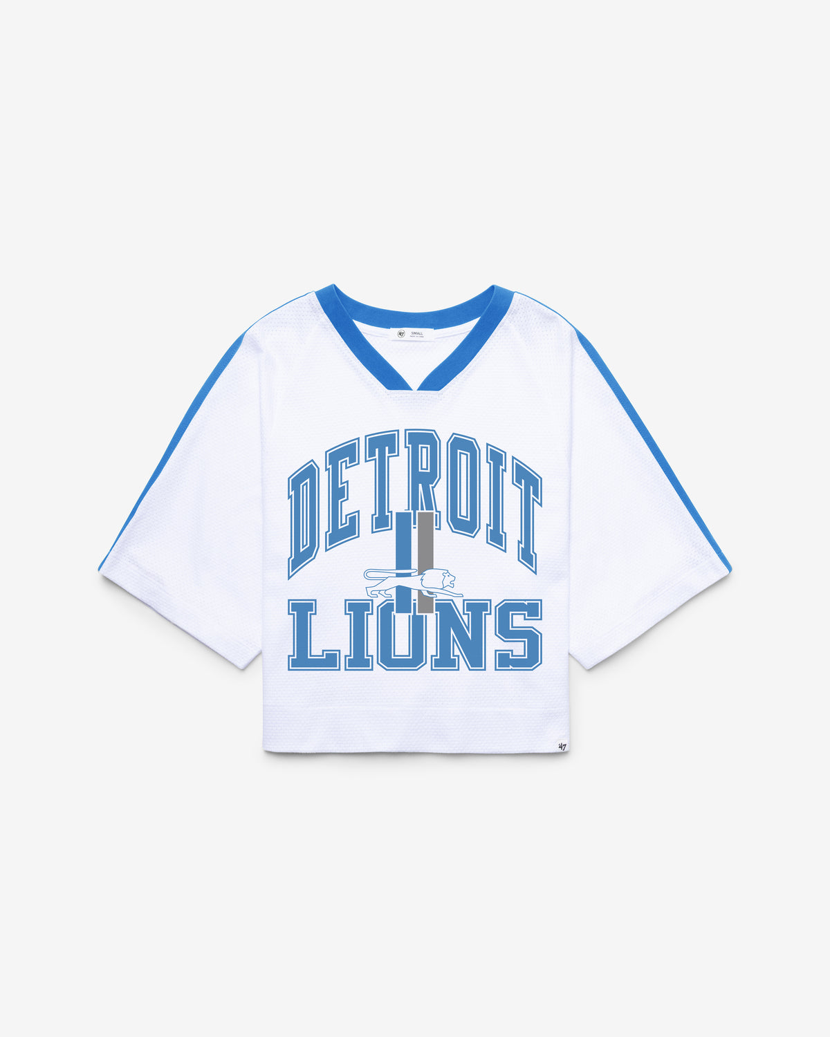 DETROIT LIONS HISTORIC BIG OVERARCH '47 WOMEN'S DROP NEEDLE RAGLAN JERSEY