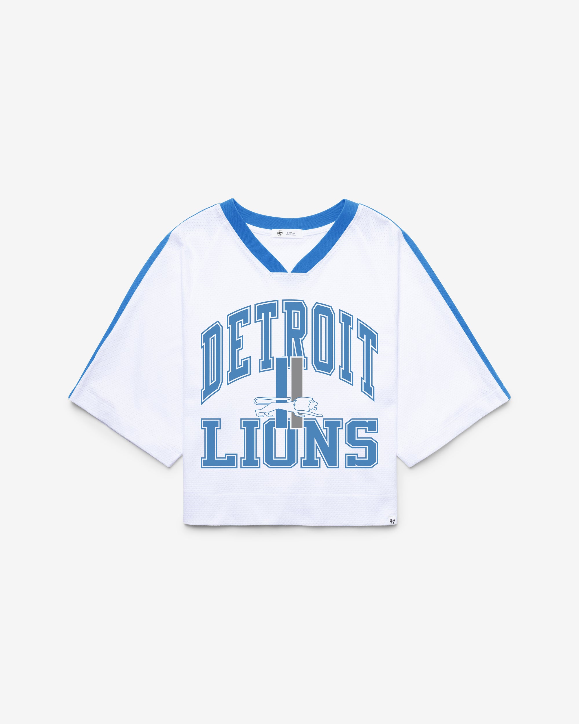 DETROIT LIONS HISTORIC BIG OVERARCH '47 WOMEN'S DROP NEEDLE RAGLAN JERSEY