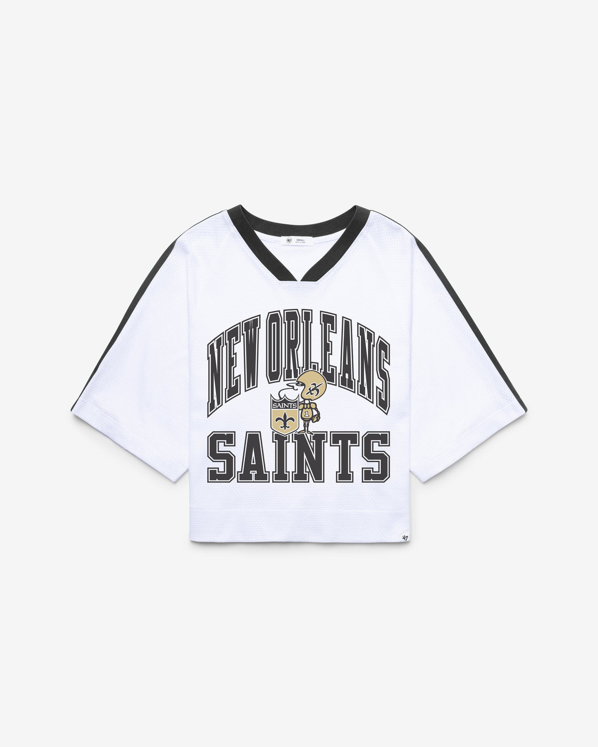 NEW ORLEANS SAINTS HISTORIC BIG OVERARCH '47 WOMEN'S DROP NEEDLE RAGLAN JERSEY