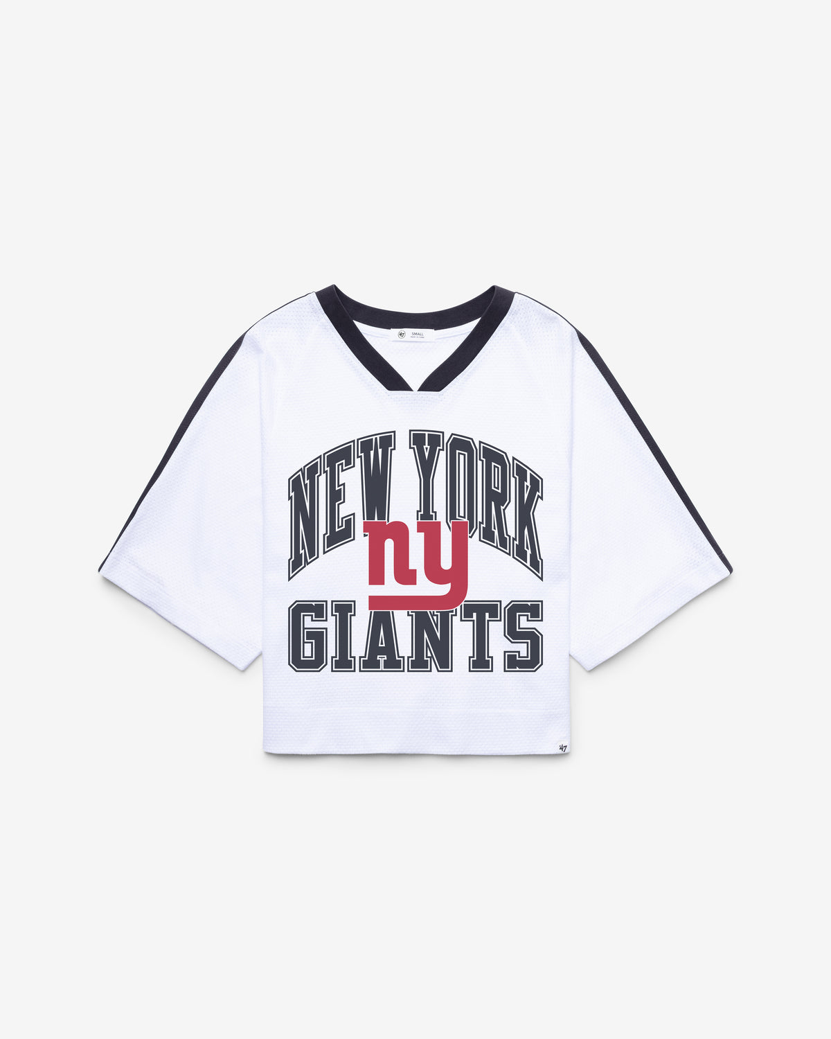 NEW YORK GIANTS HISTORIC BIG OVERARCH '47 WOMEN'S DROP NEEDLE RAGLAN JERSEY