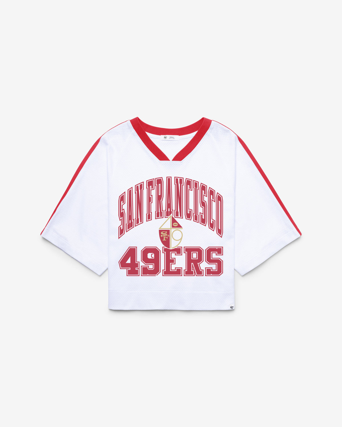 SAN FRANCISCO 49ERS HISTORIC BIG OVERARCH '47 WOMEN'S DROP NEEDLE RAGLAN JERSEY