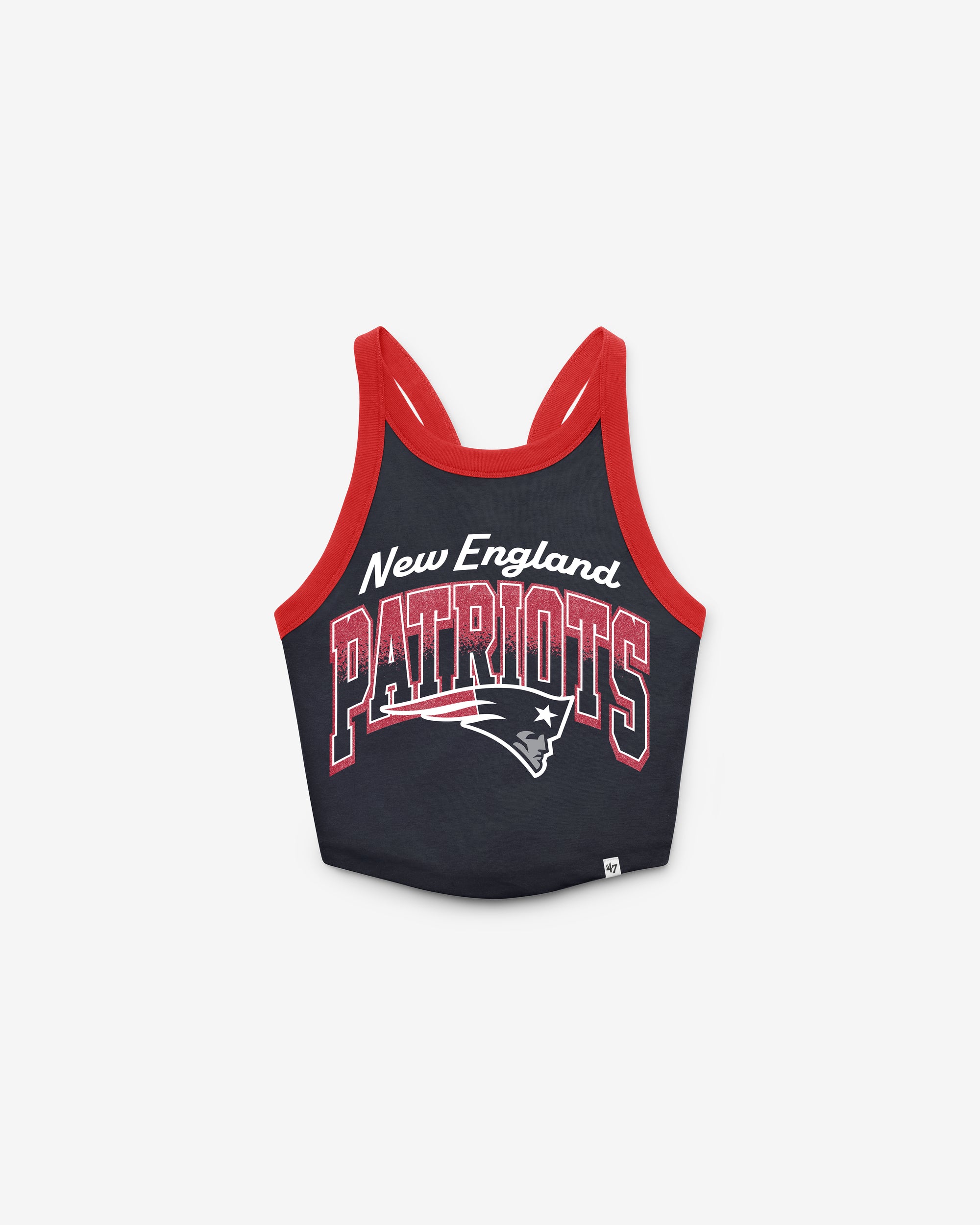 NEW ENGLAND PATRIOTS SHIMMER SHADOW '47 WOMEN'S SPORTY TANK