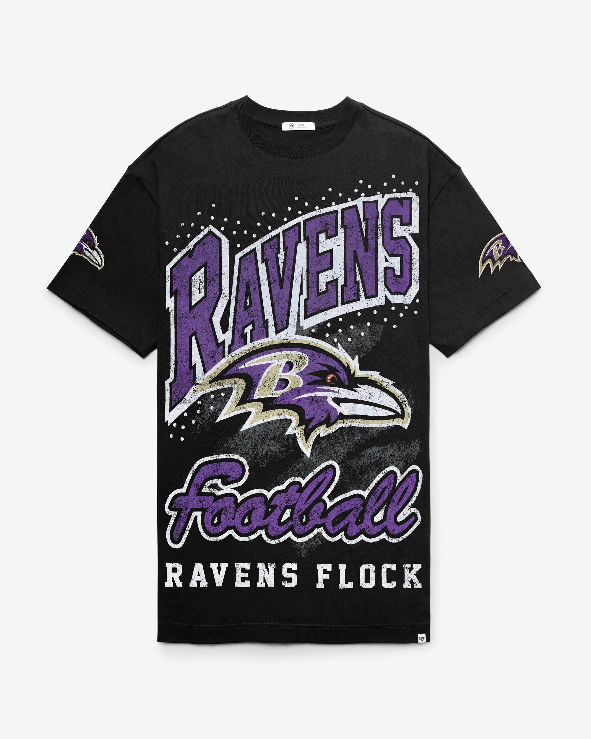BALTIMORE RAVENS GEMSTONE SWASH '47 WOMEN'S T-SHIRT DRESS