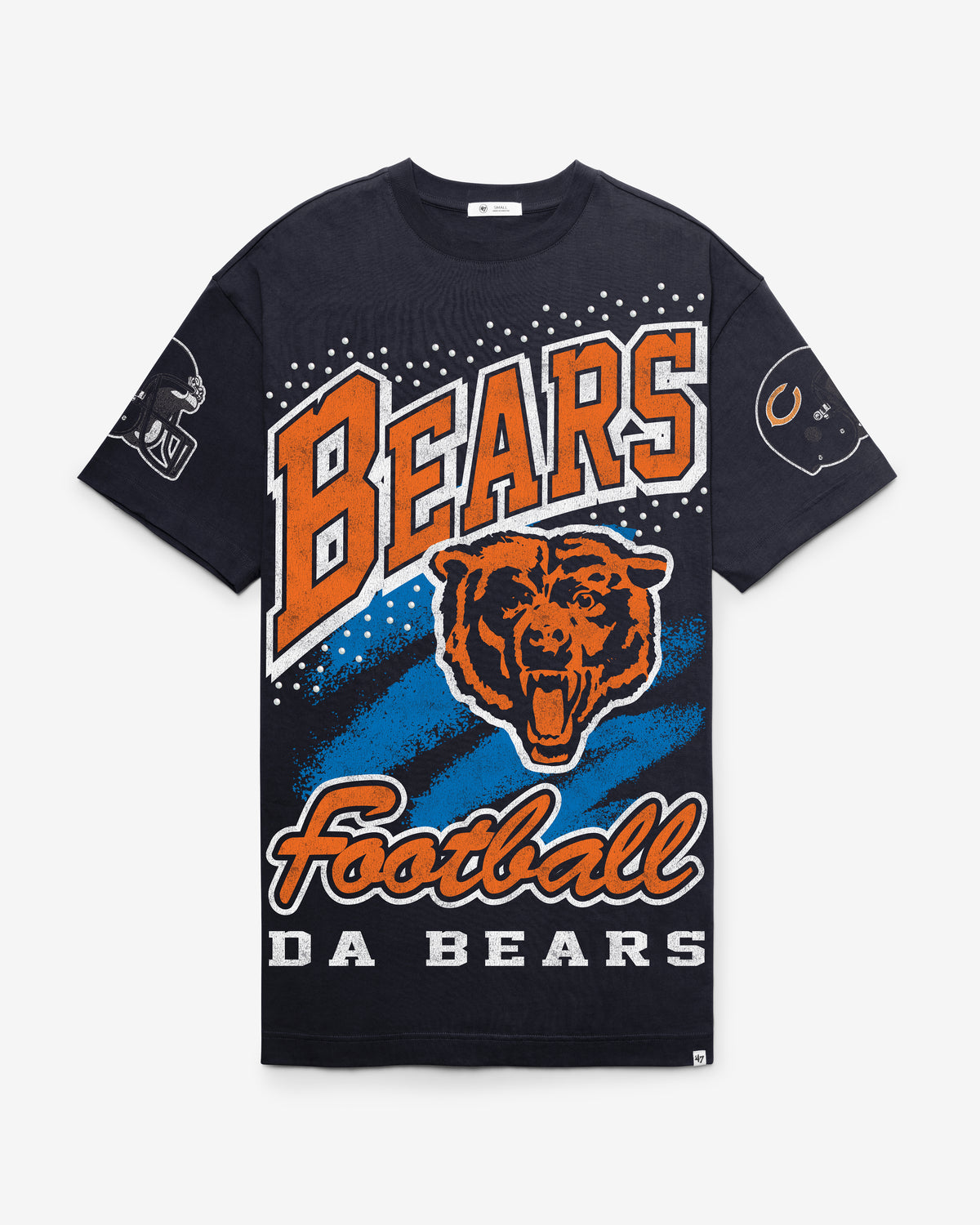 CHICAGO BEARS HISTORIC GEMSTONE SWASH '47 WOMEN'S T-SHIRT DRESS
