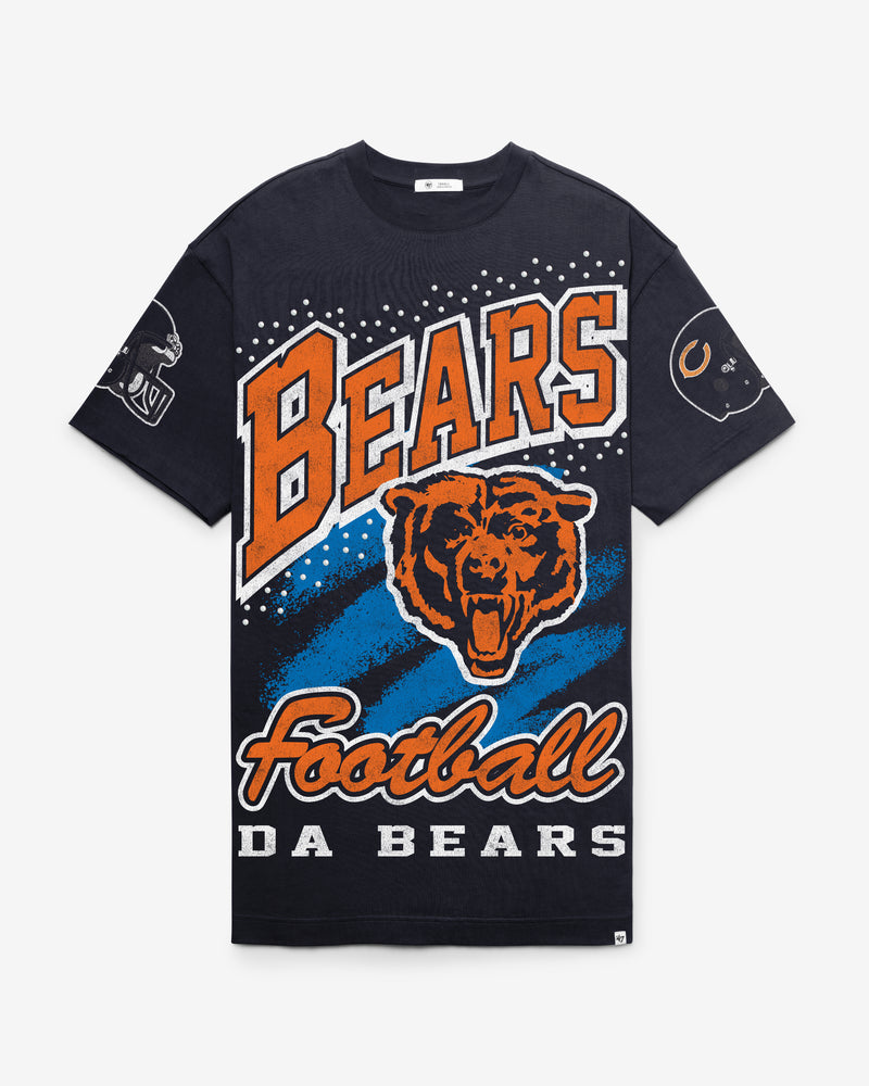 CHICAGO BEARS HISTORIC GEMSTONE SWASH '47 WOMEN'S T-SHIRT DRESS