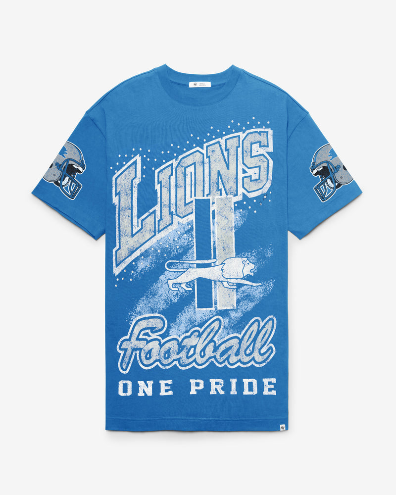 DETROIT LIONS HISTORIC GEMSTONE SWASH '47 WOMEN'S T-SHIRT DRESS