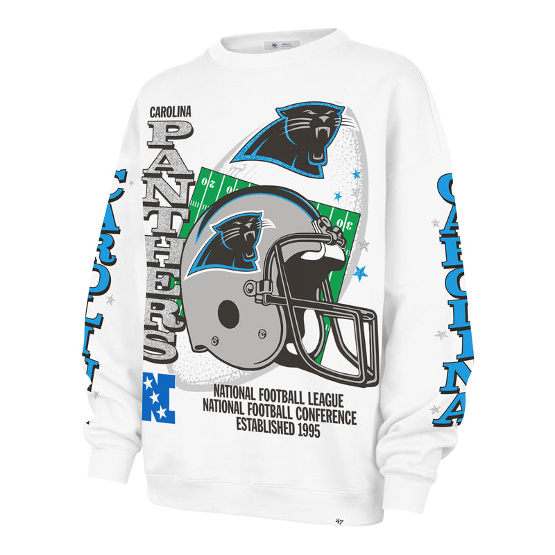 CAROLINA PANTHERS THUNDEROUS '47 WOMEN'S OVERSIZED CREW