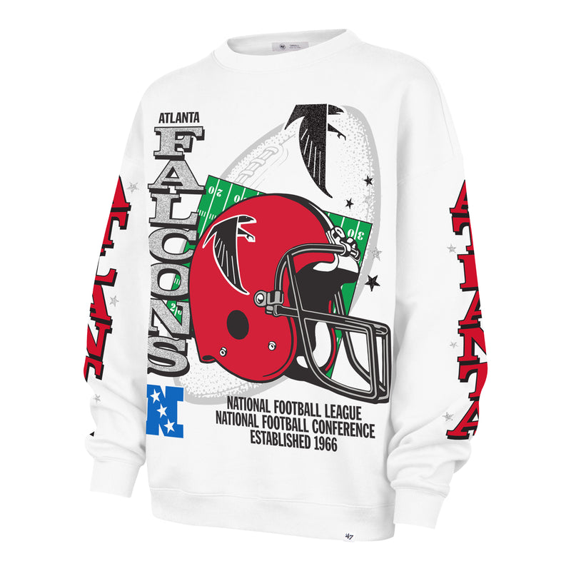 ATLANTA FALCONS HISTORIC THUNDEROUS '47 WOMEN'S OVERSIZED CREW