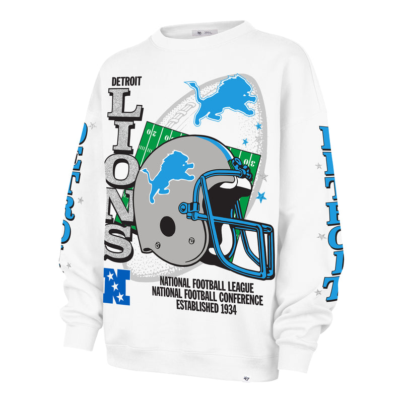 DETROIT LIONS HISTORIC THUNDEROUS '47 WOMEN'S OVERSIZED CREW
