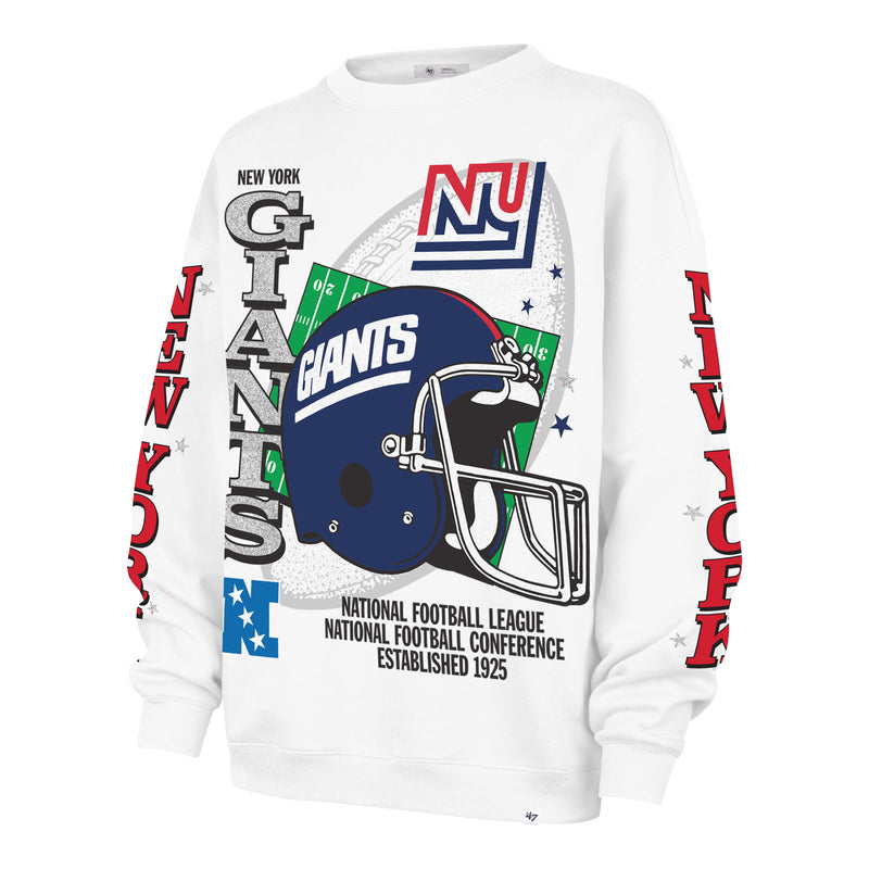 NEW YORK GIANTS HISTORIC THUNDEROUS '47 WOMEN'S OVERSIZED CREW