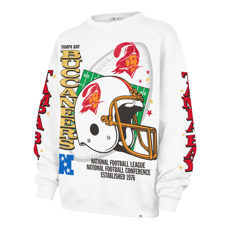 TAMPA BAY BUCCANEERS HISTORIC THUNDEROUS '47 WOMEN'S OVERSIZED CREW