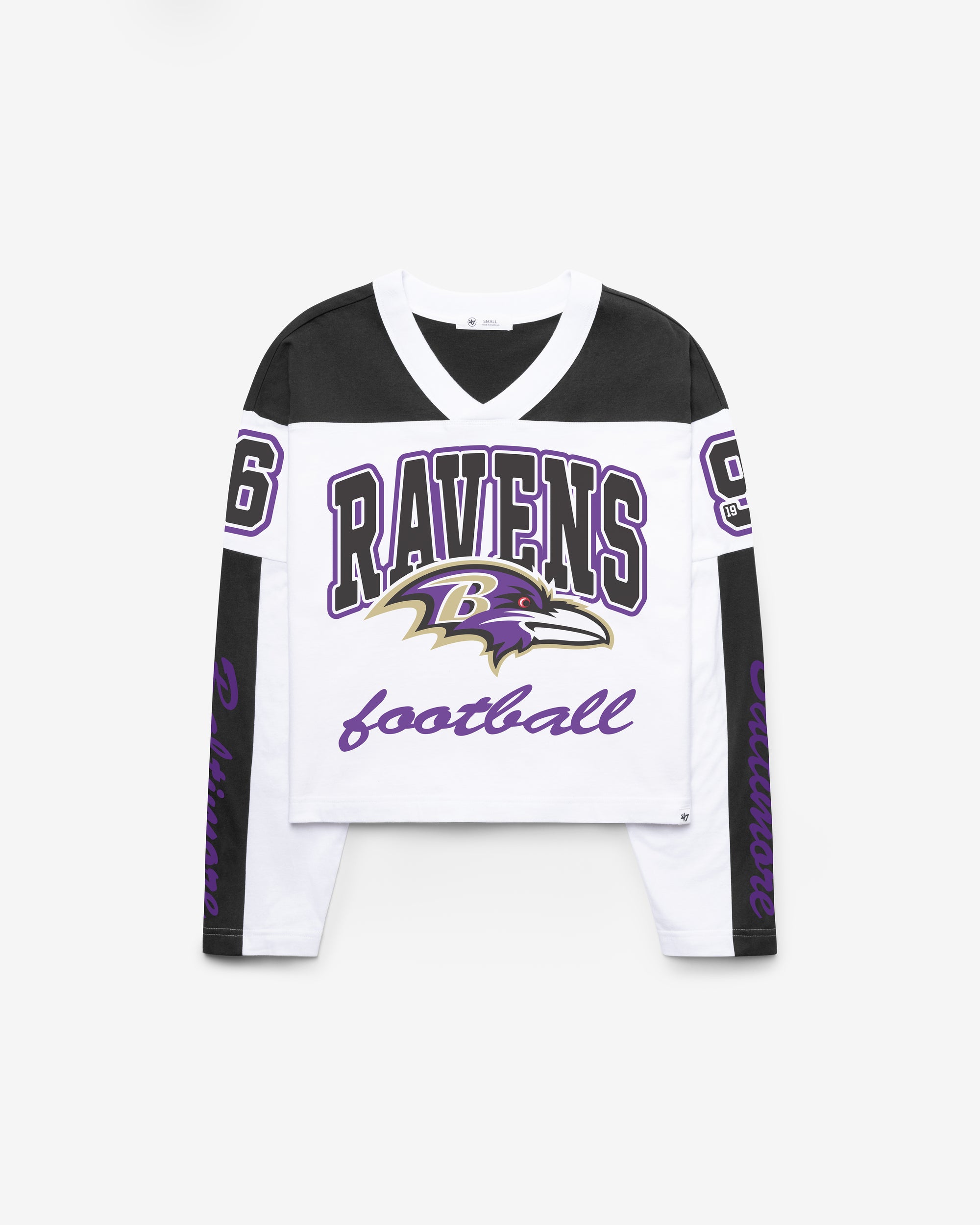 BALTIMORE RAVENS EXCLAMATION '47 WOMEN'S METRO JERSEY TEE