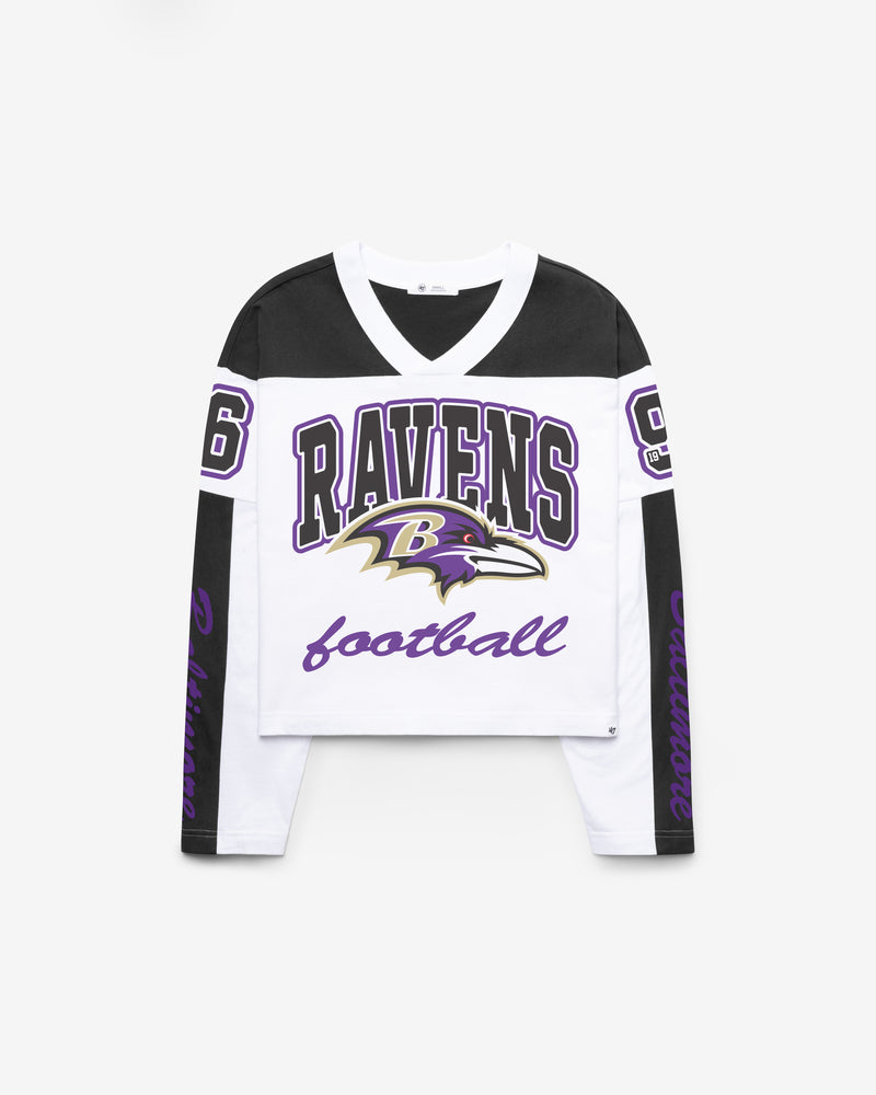 BALTIMORE RAVENS EXCLAMATION '47 WOMEN'S METRO JERSEY TEE