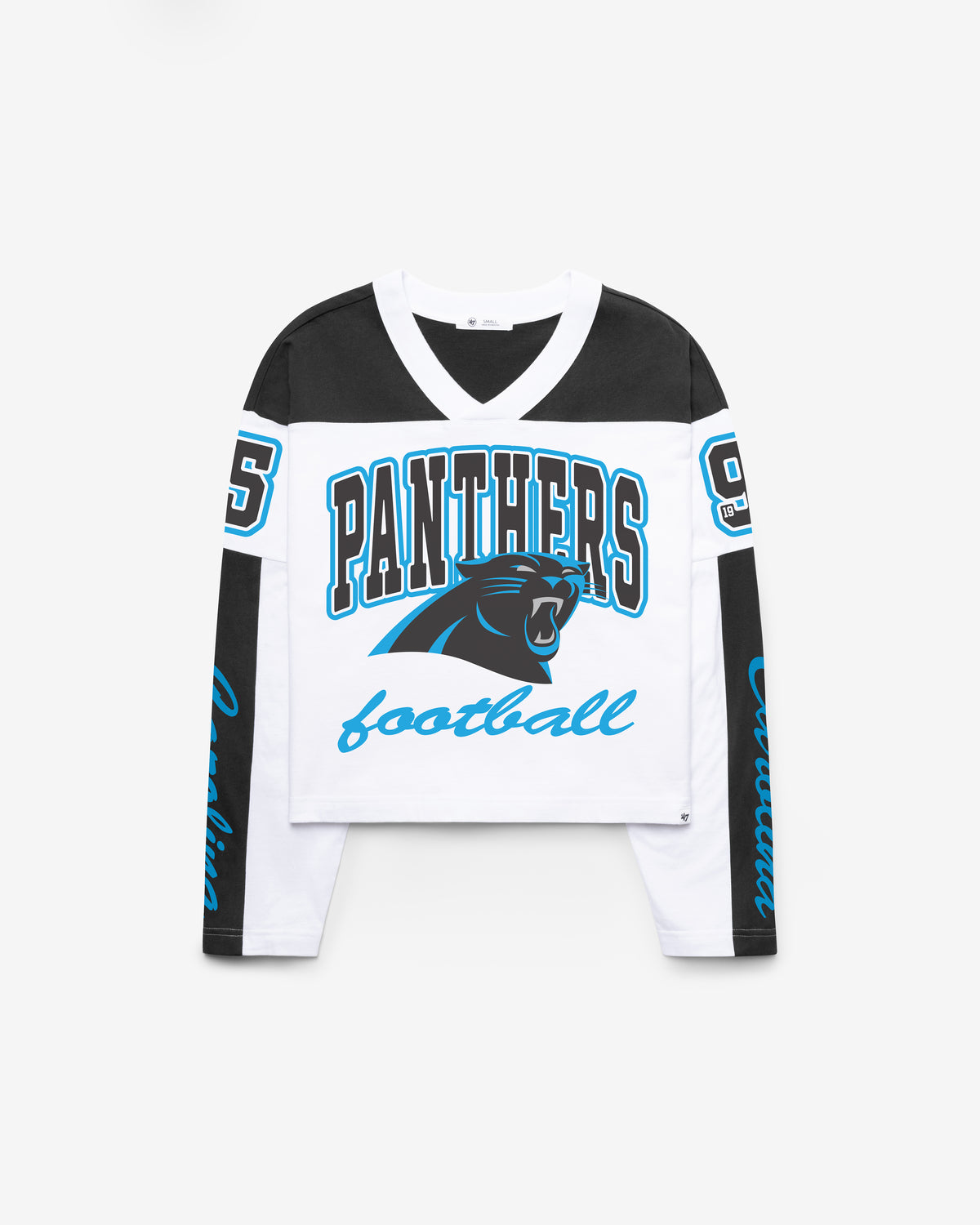 CAROLINA PANTHERS EXCLAMATION '47 WOMEN'S METRO JERSEY TEE