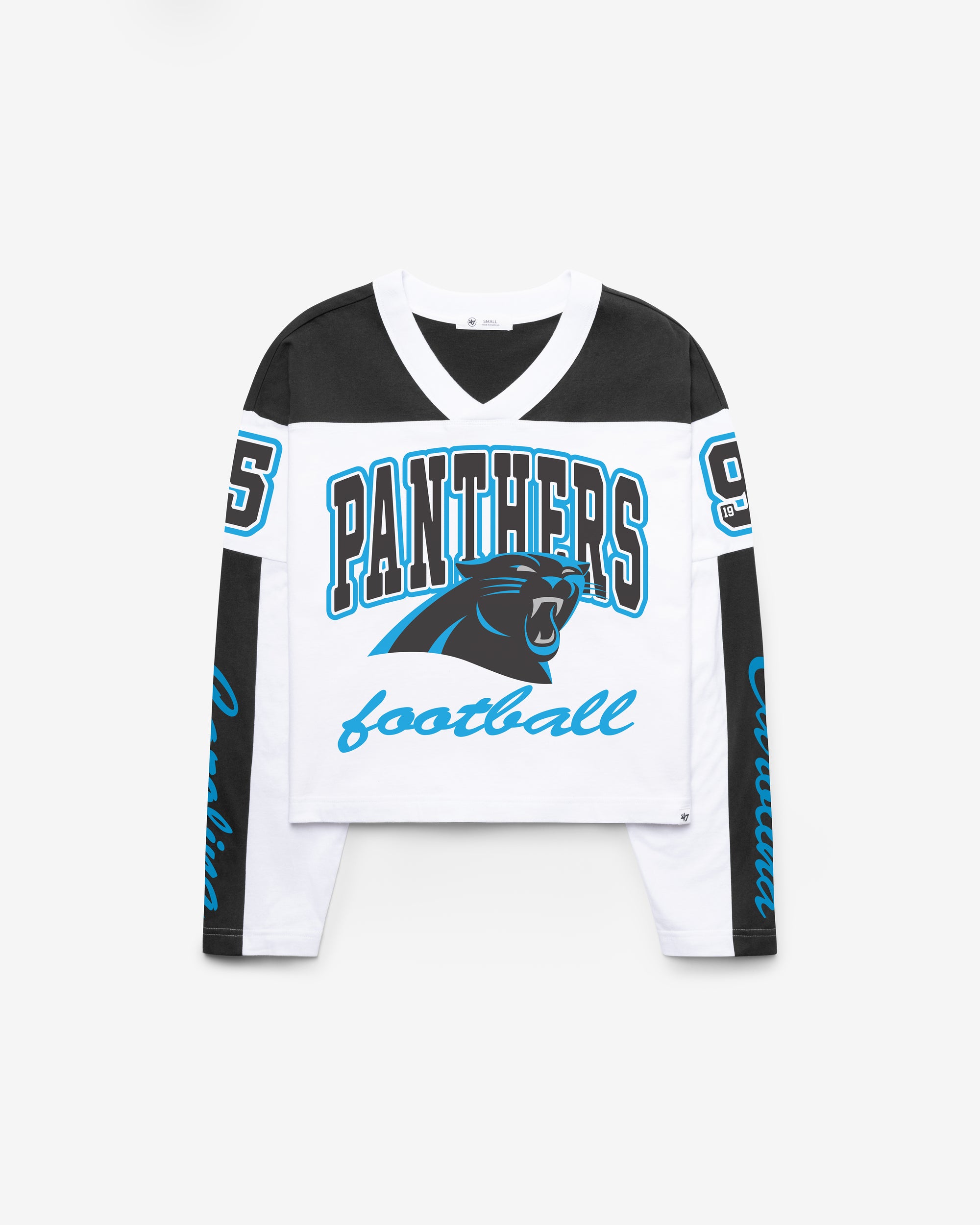 CAROLINA PANTHERS EXCLAMATION '47 WOMEN'S METRO JERSEY TEE