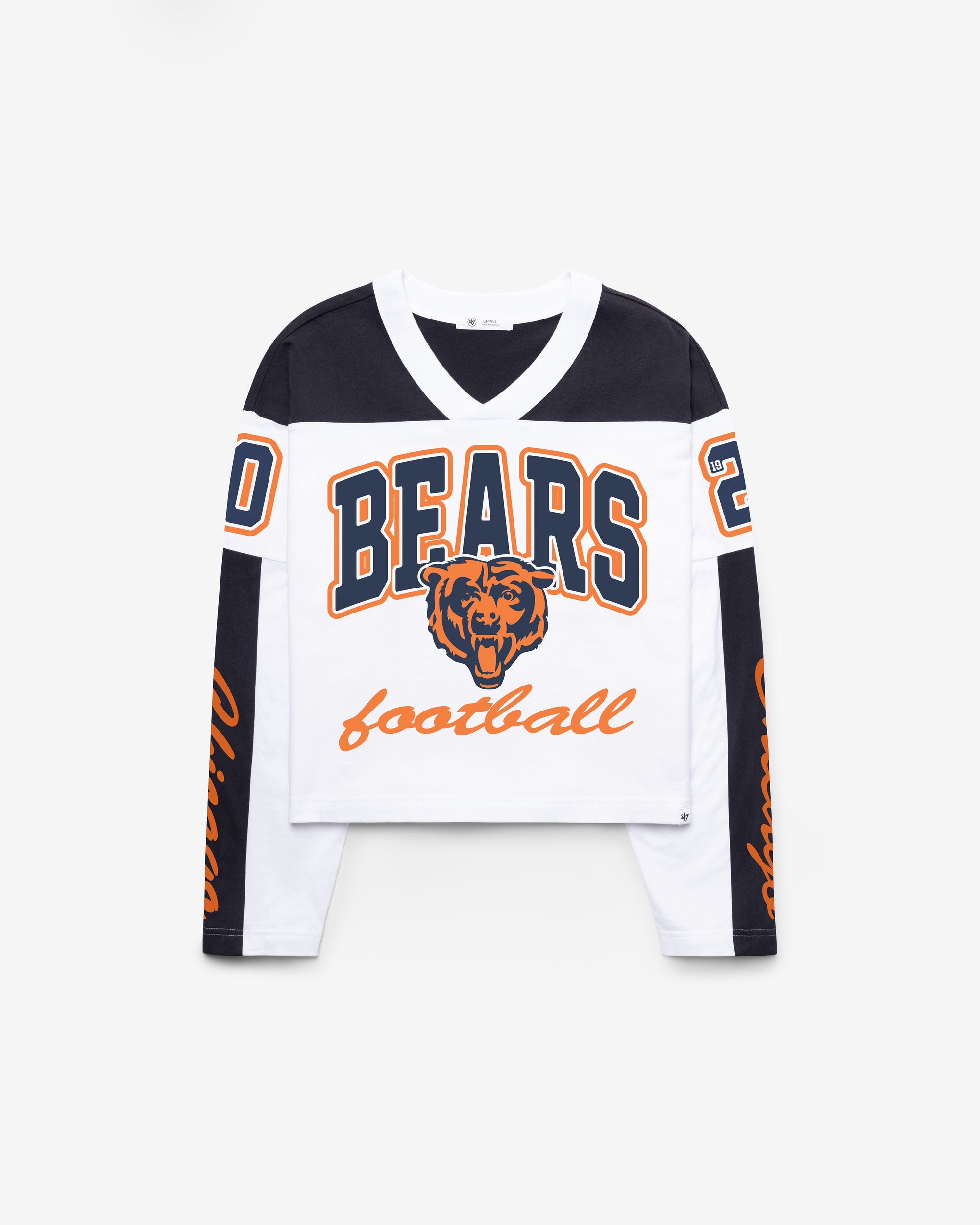 CHICAGO BEARS EXCLAMATION '47 WOMEN'S METRO JERSEY TEE