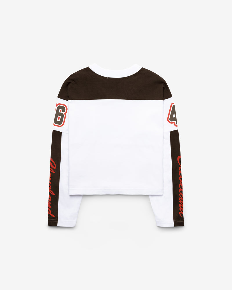 CLEVELAND BROWNS EXCLAMATION '47 WOMEN'S METRO JERSEY TEE