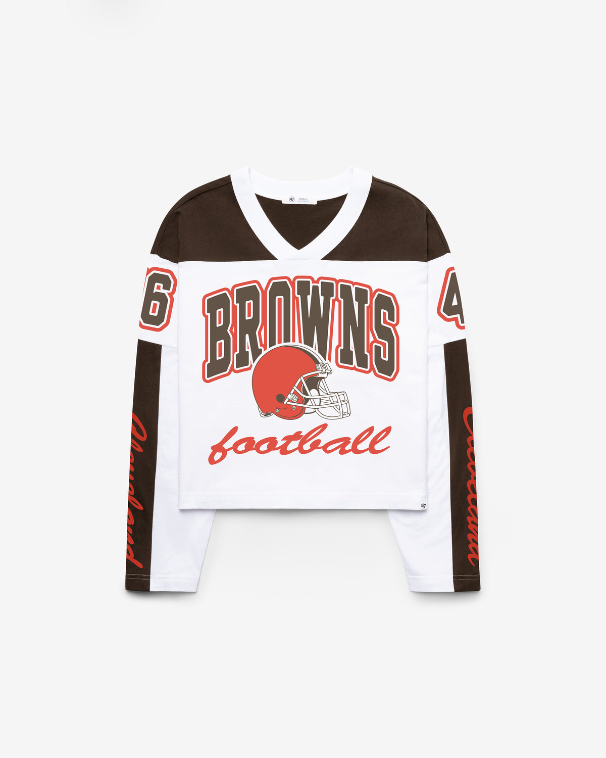 CLEVELAND BROWNS EXCLAMATION '47 WOMEN'S METRO JERSEY TEE
