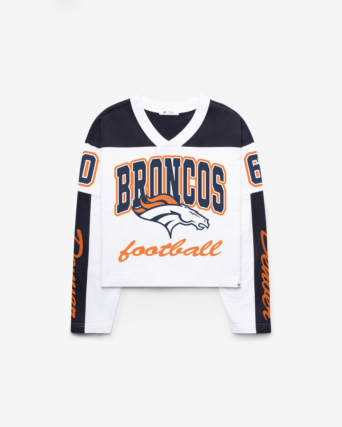 DENVER BRONCOS EXCLAMATION '47 WOMEN'S METRO JERSEY TEE