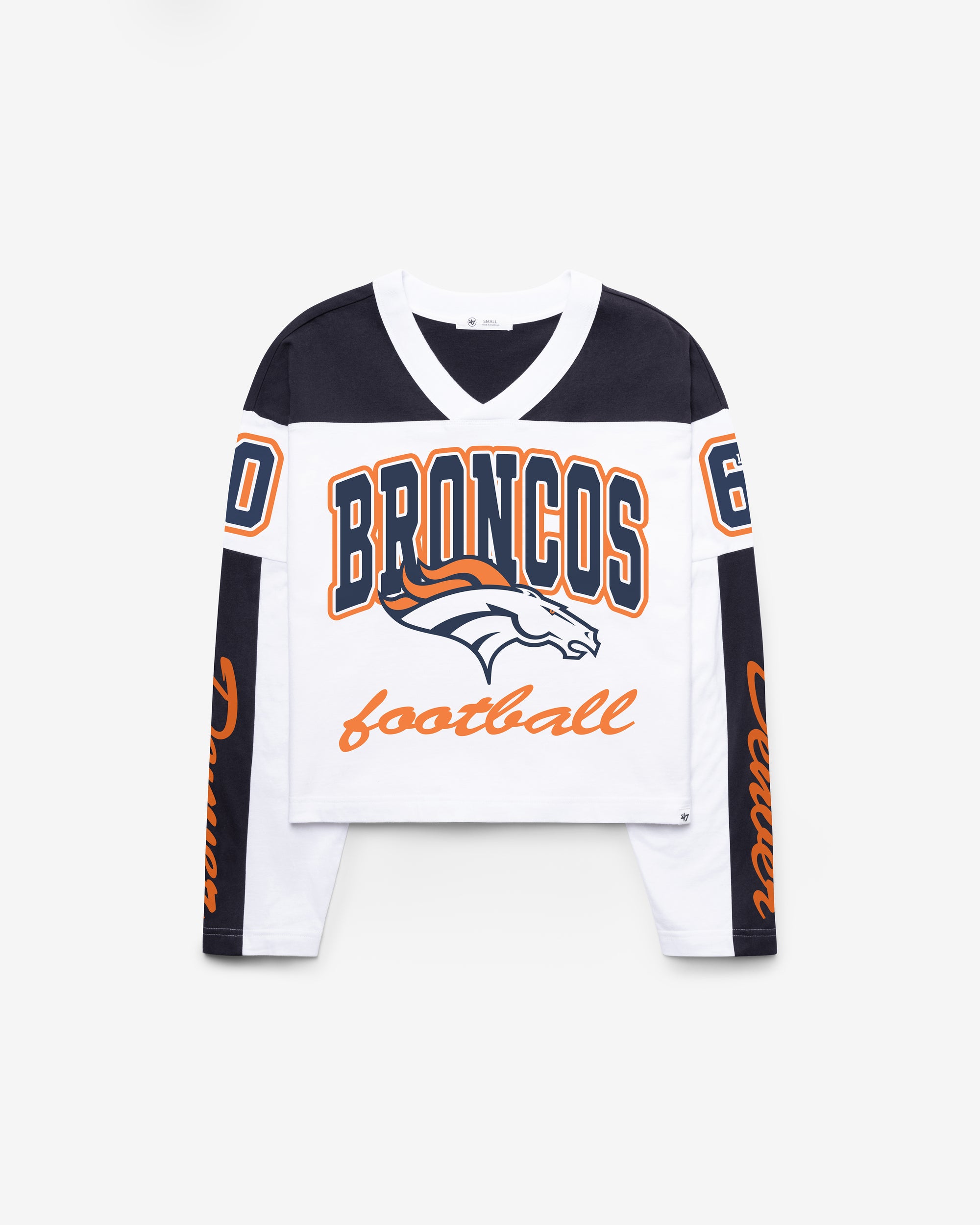 DENVER BRONCOS EXCLAMATION '47 WOMEN'S METRO JERSEY TEE