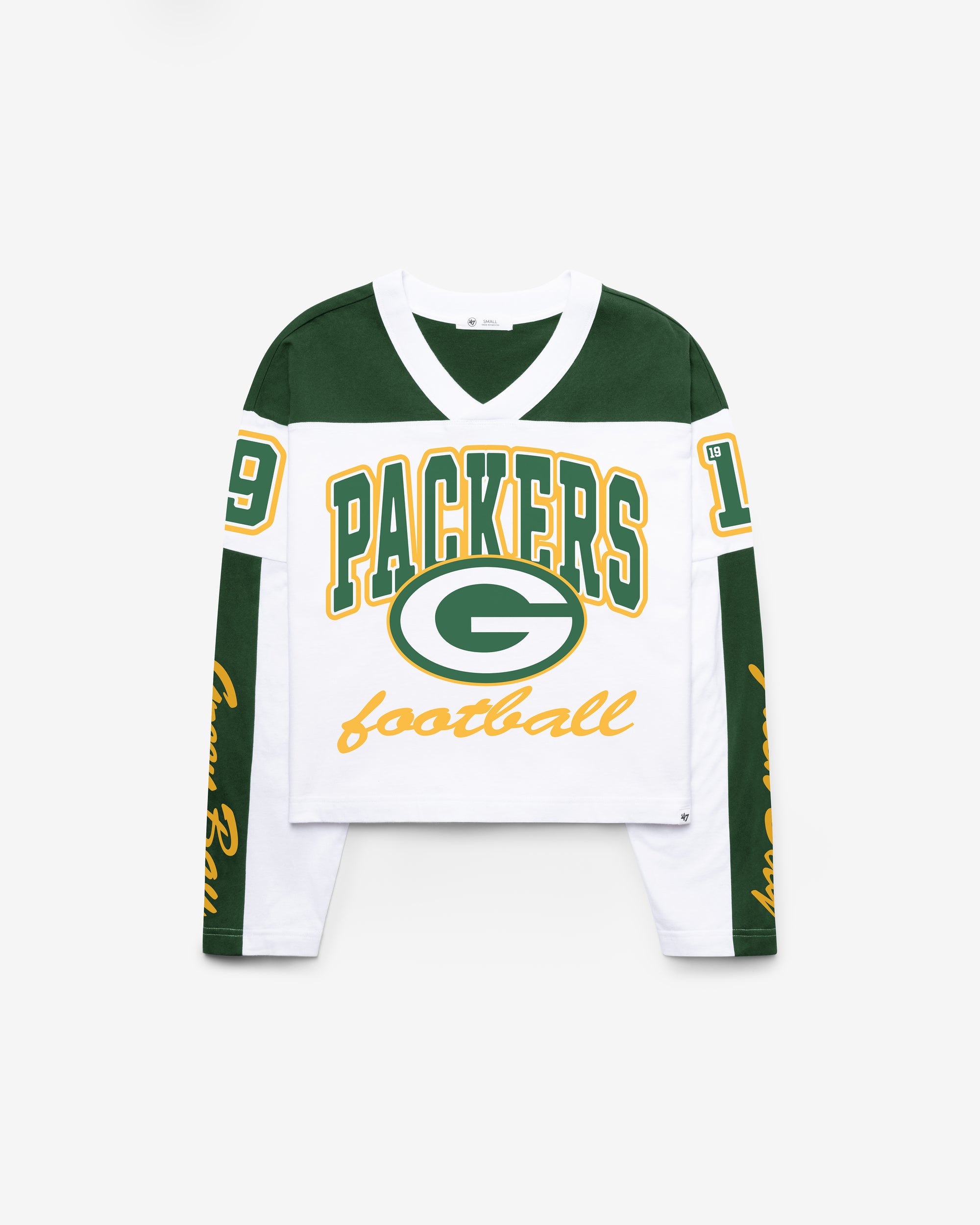 GREEN BAY PACKERS EXCLAMATION '47 WOMEN'S METRO JERSEY TEE