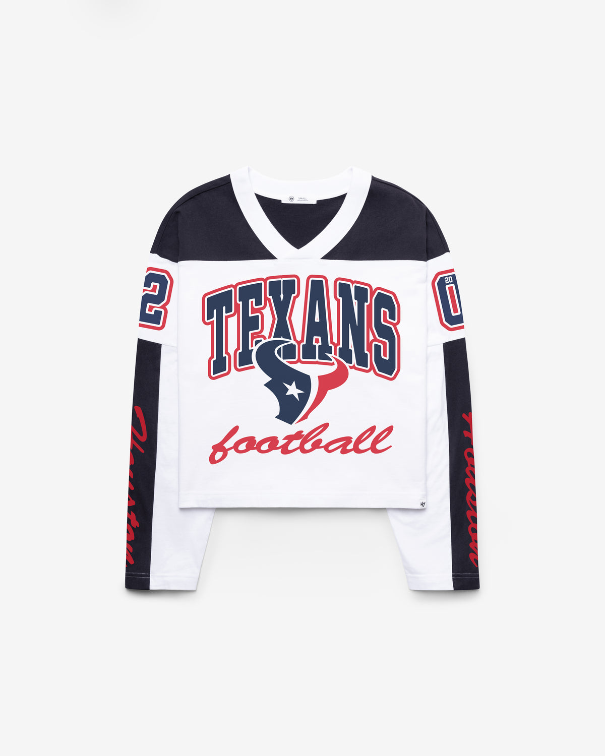 HOUSTON TEXANS EXCLAMATION '47 WOMEN'S METRO JERSEY TEE