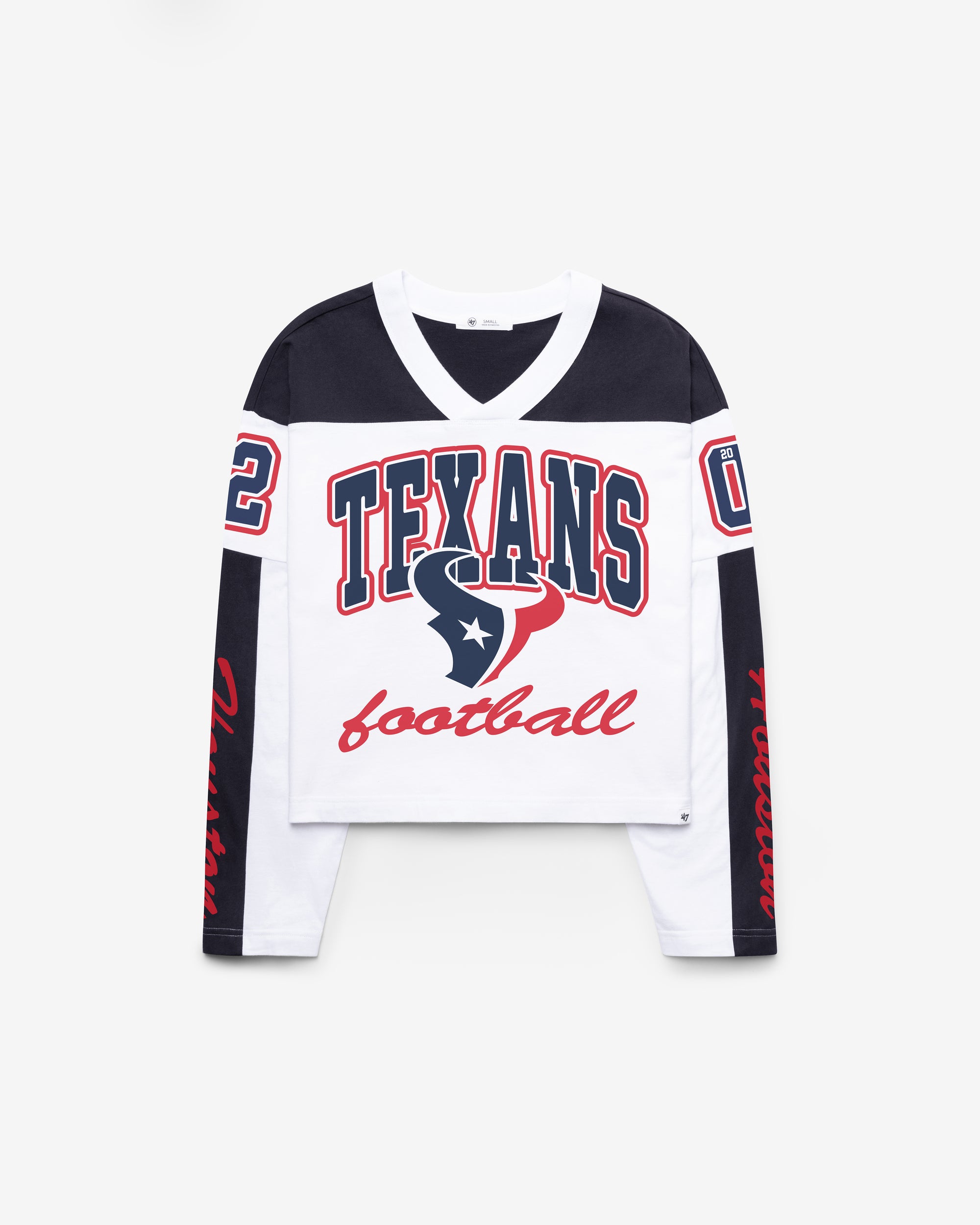 HOUSTON TEXANS EXCLAMATION '47 WOMEN'S METRO JERSEY TEE
