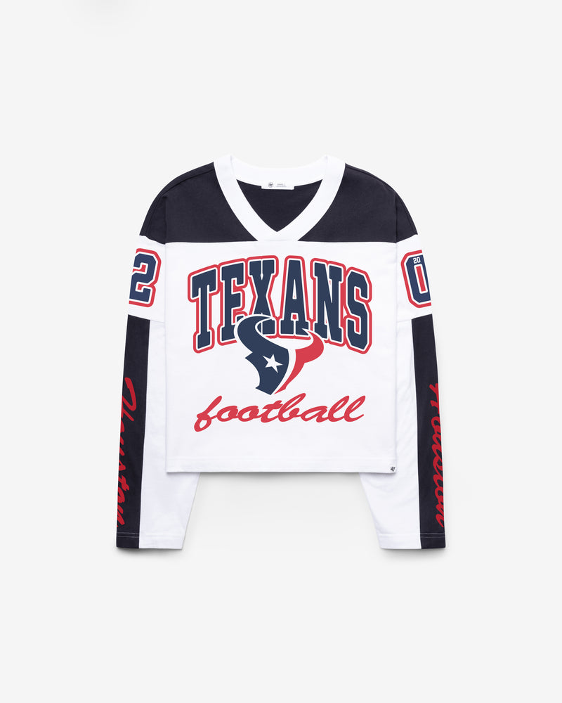HOUSTON TEXANS EXCLAMATION '47 WOMEN'S METRO JERSEY TEE