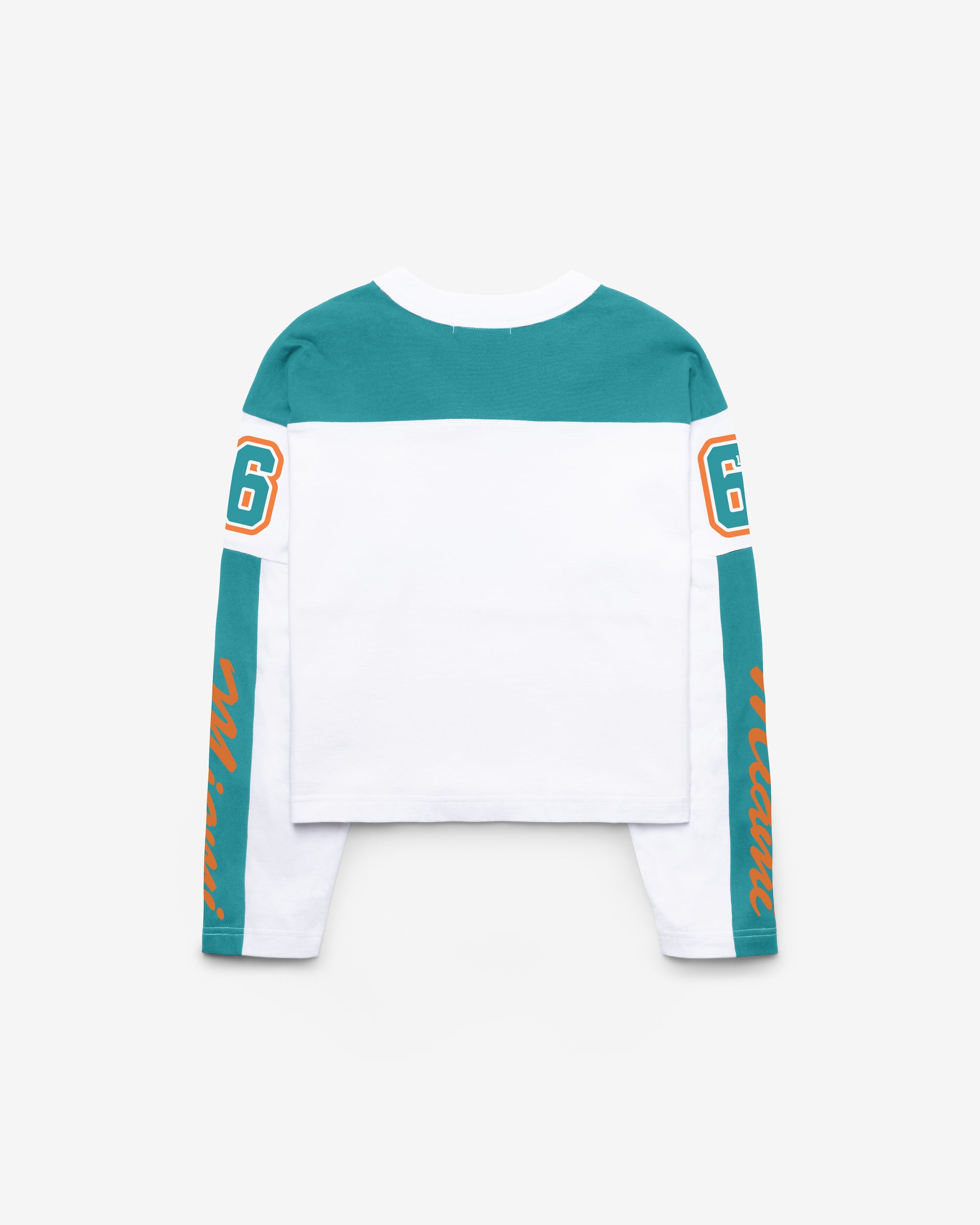 MIAMI DOLPHINS EXCLAMATION '47 WOMEN'S METRO JERSEY TEE