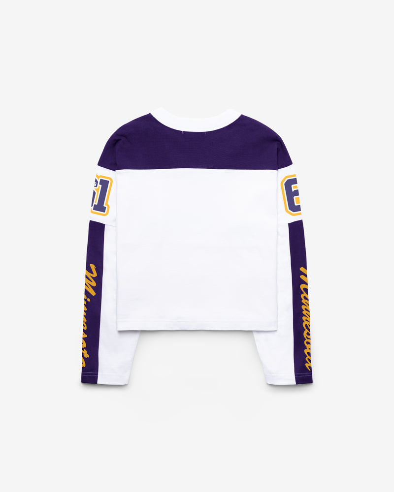 MINNESOTA VIKINGS EXCLAMATION '47 WOMEN'S METRO JERSEY TEE