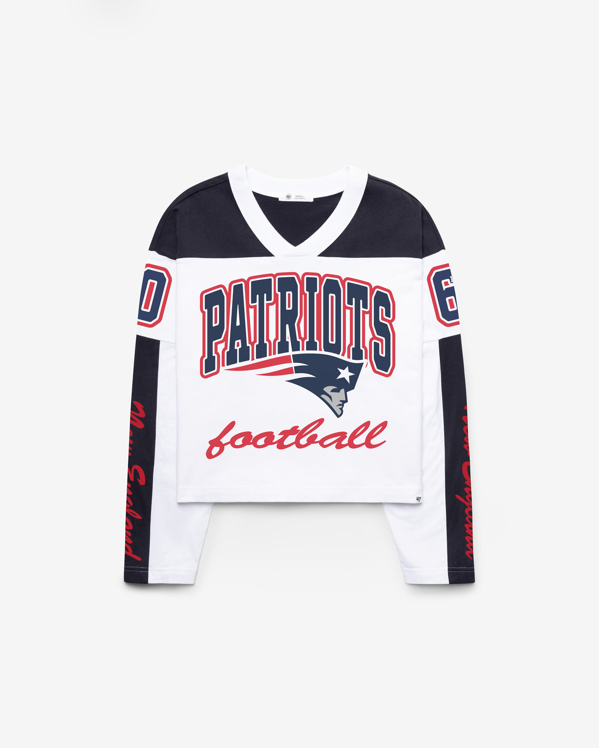 NEW ENGLAND PATRIOTS EXCLAMATION '47 WOMEN'S METRO JERSEY TEE