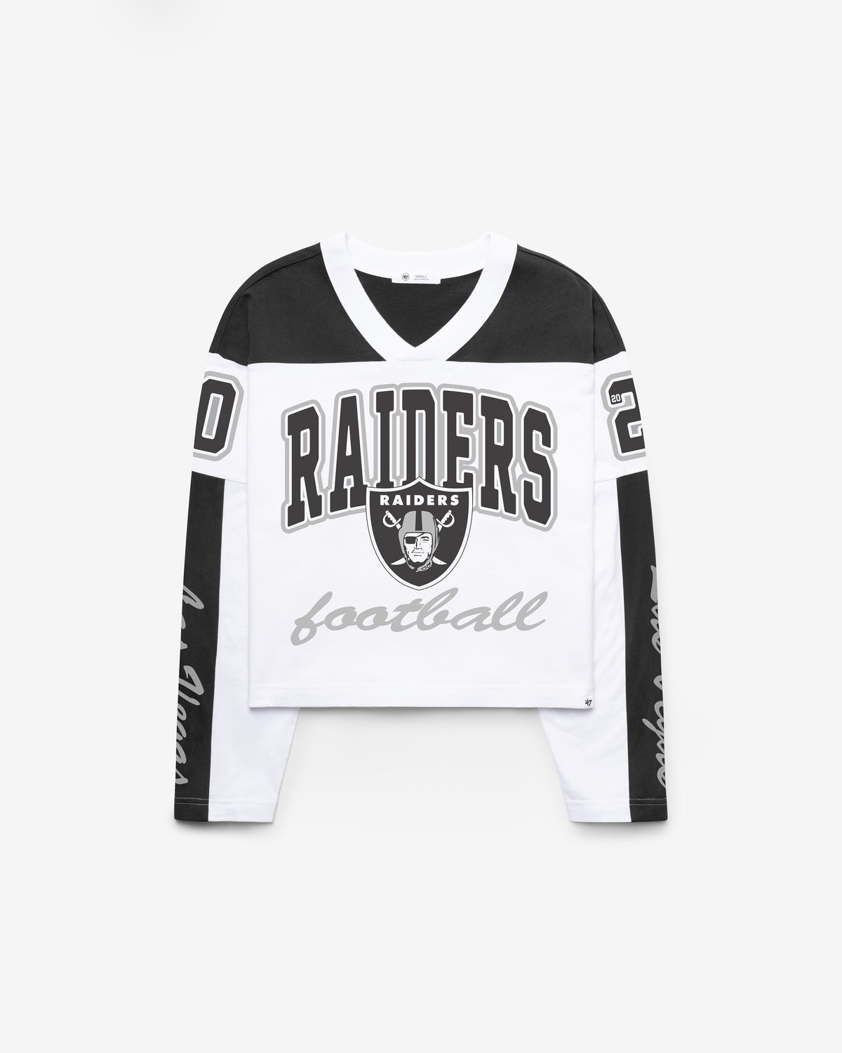 LAS VEGAS RAIDERS EXCLAMATION '47 WOMEN'S METRO JERSEY TEE