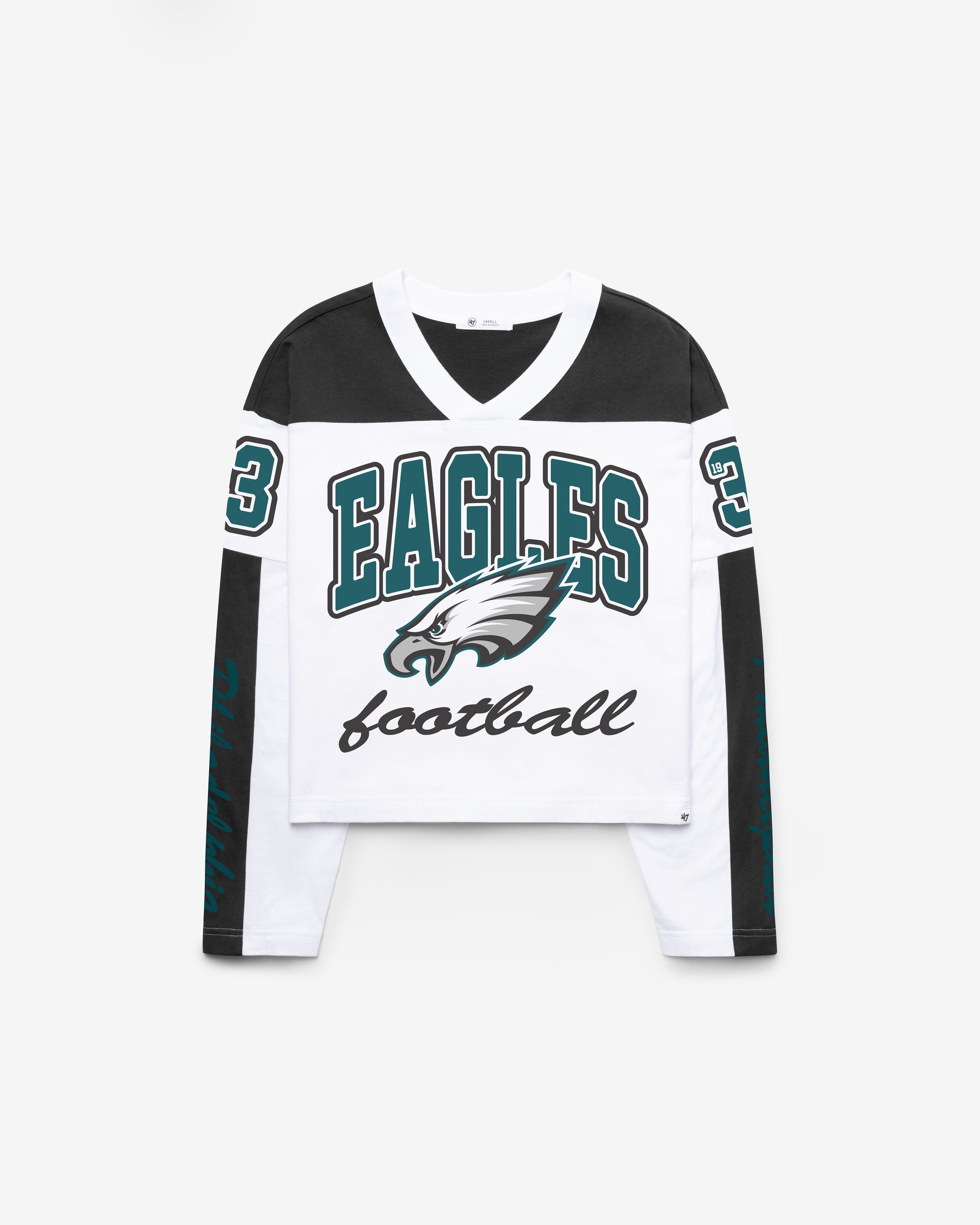 PHILADELPHIA EAGLES EXCLAMATION '47 WOMEN'S METRO JERSEY TEE